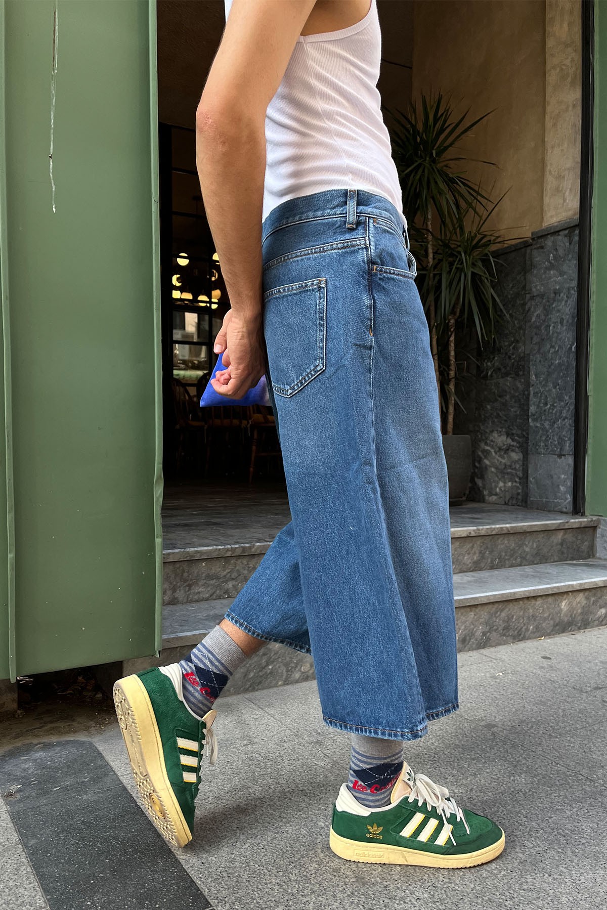 Denım Longline Mavi Şort