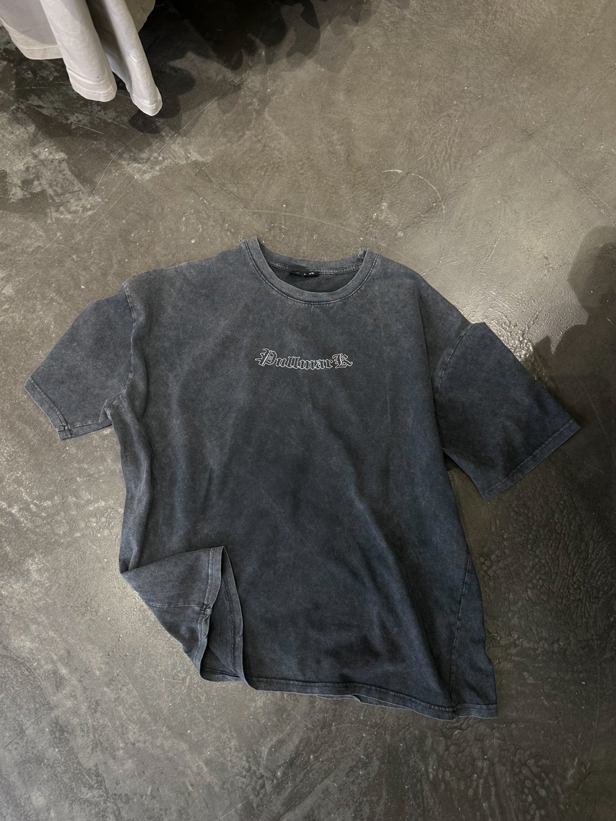 Pullmark Yıkamalı Basic T-shirt  - füme