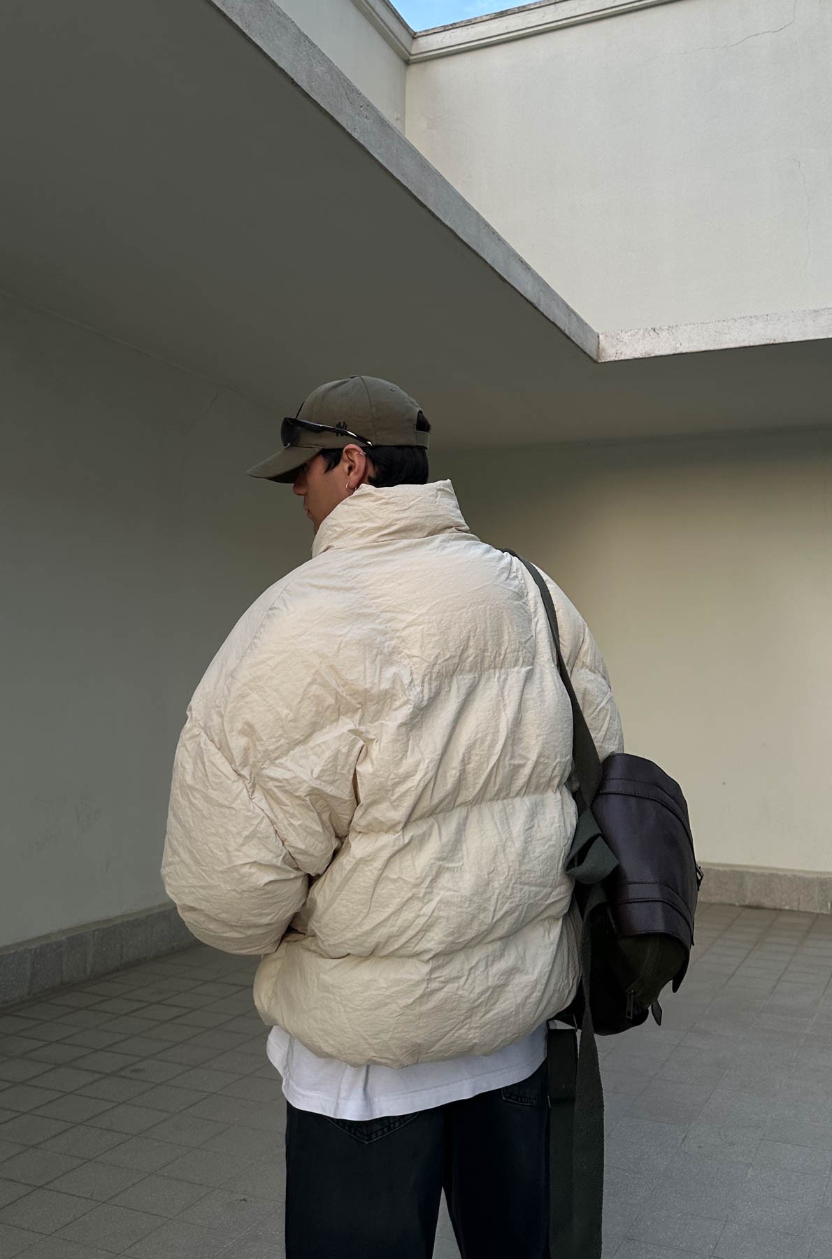 Puffer Bej Oversize Mont