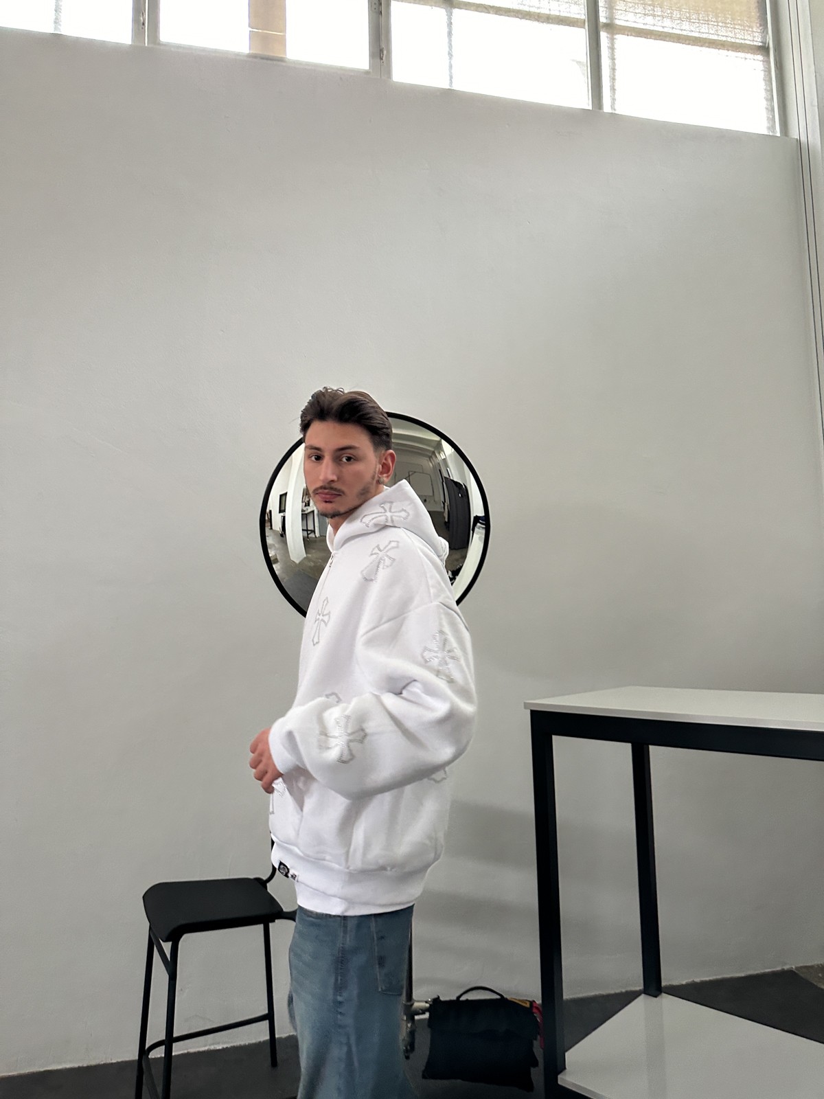 Taş Baskılı Hoddie