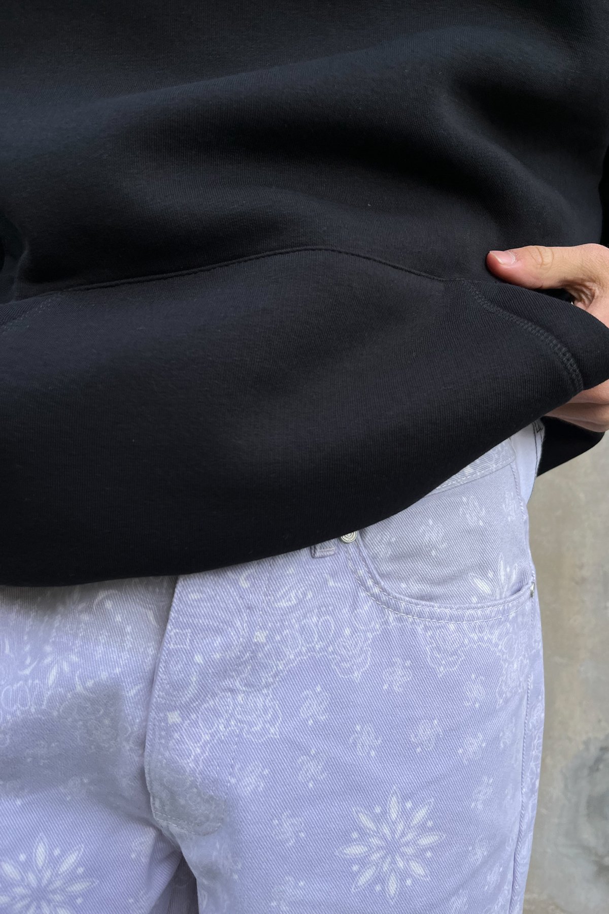 Etnik Desen Mor Baggy Pantolon