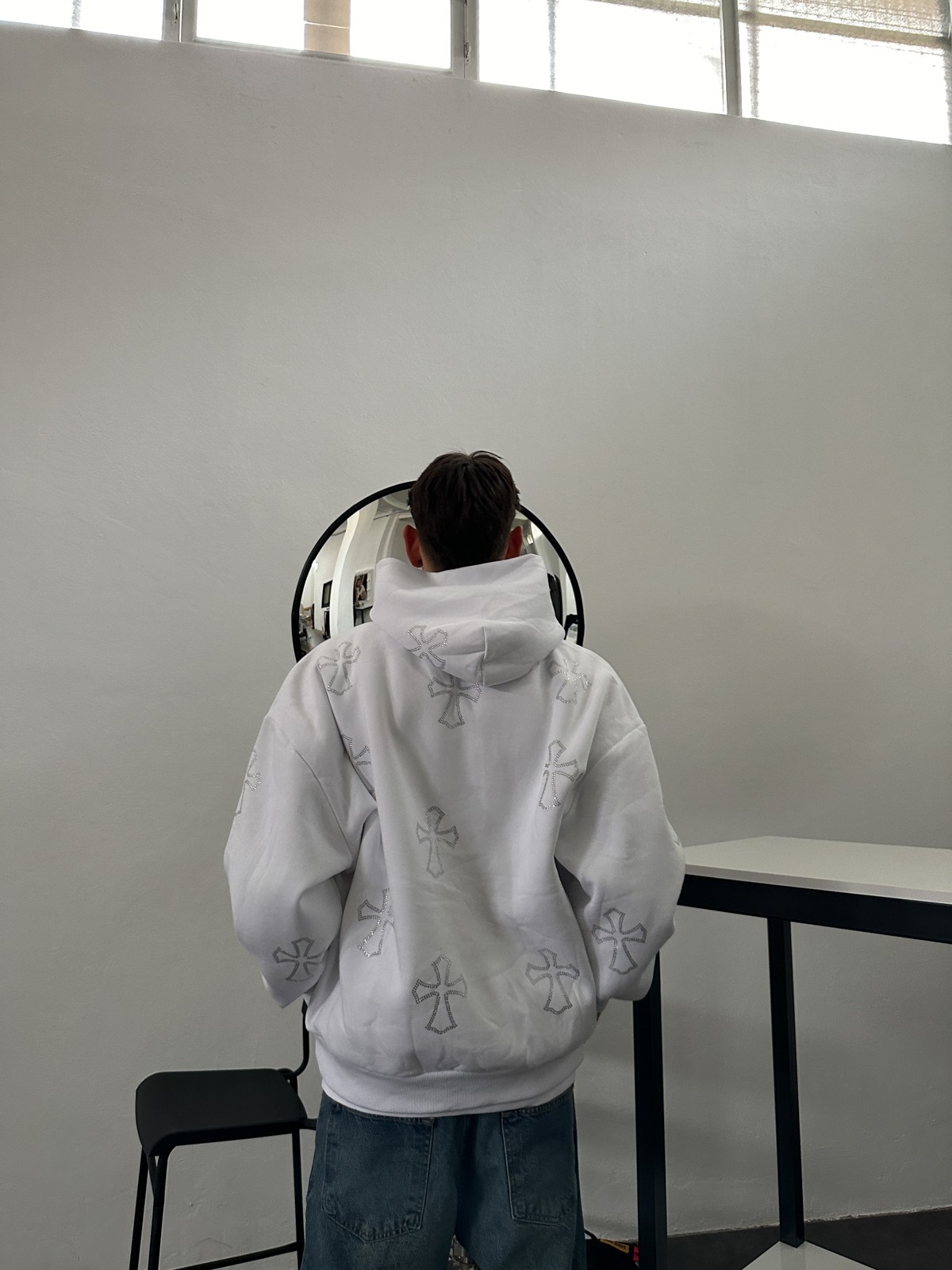 Taş Baskılı Hoddie