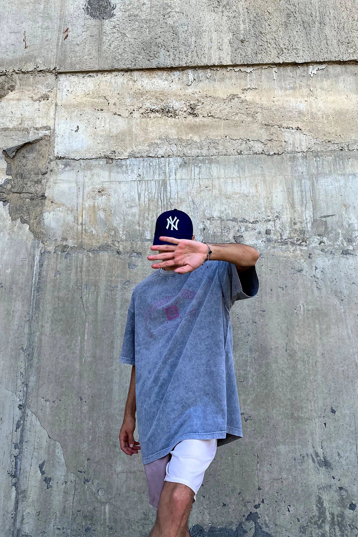 Sublımınal Force Baskılı Oversize T-Shirt