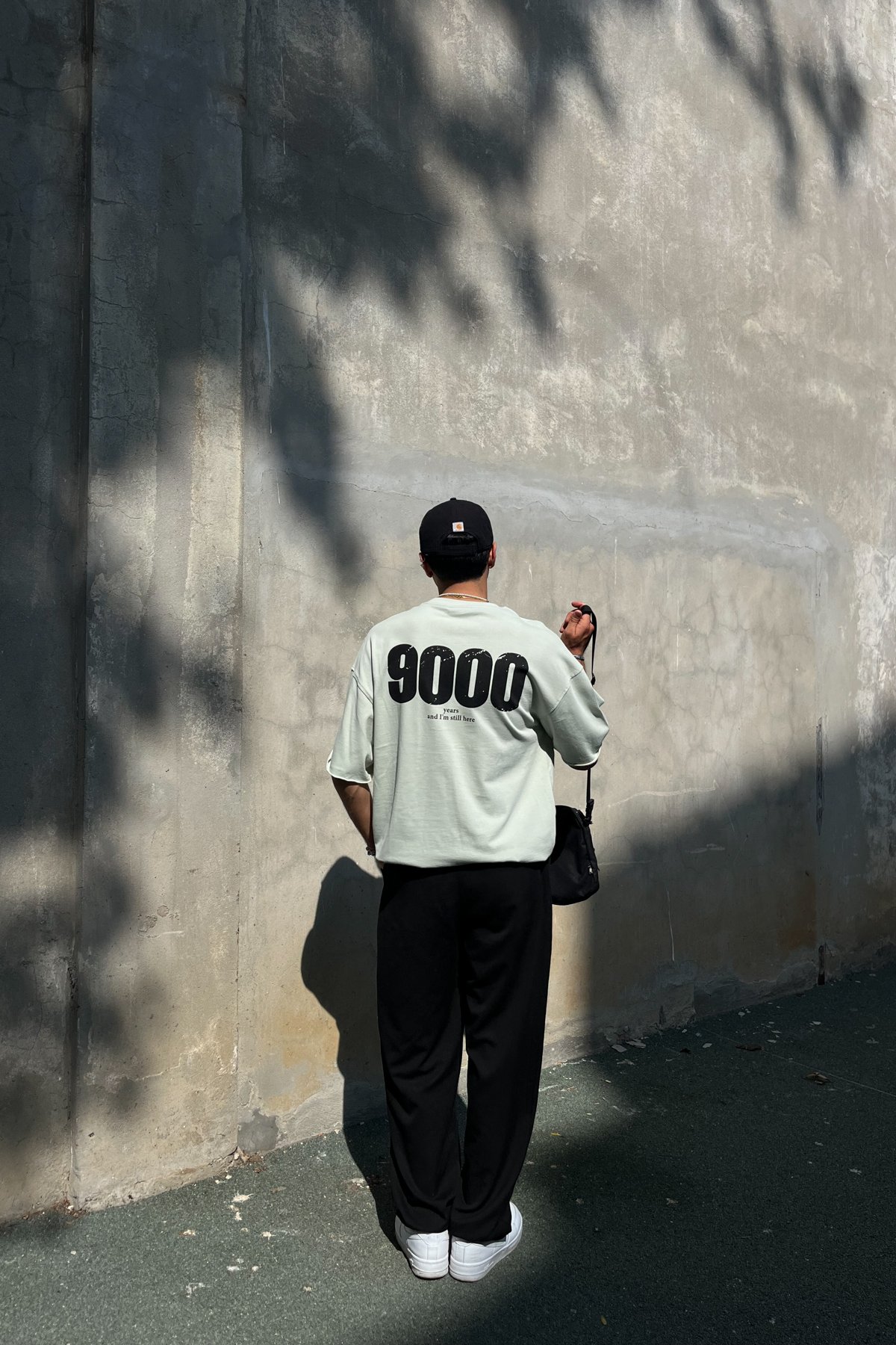 9000 Baskılı Oversize Tshirt