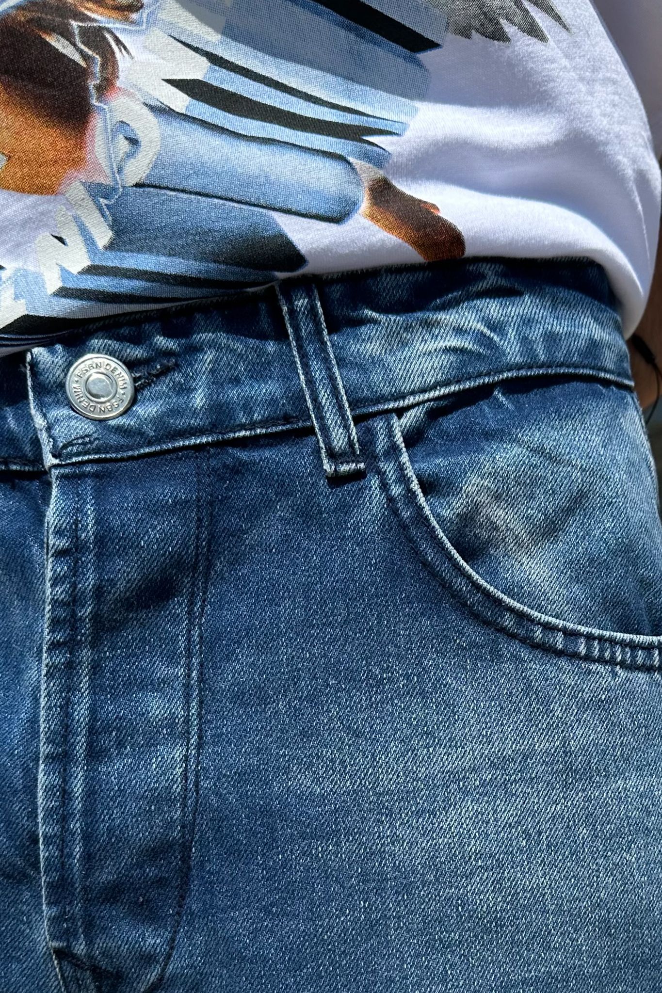 Chaotic Koyu Mavi Baggy Jean Pantolon