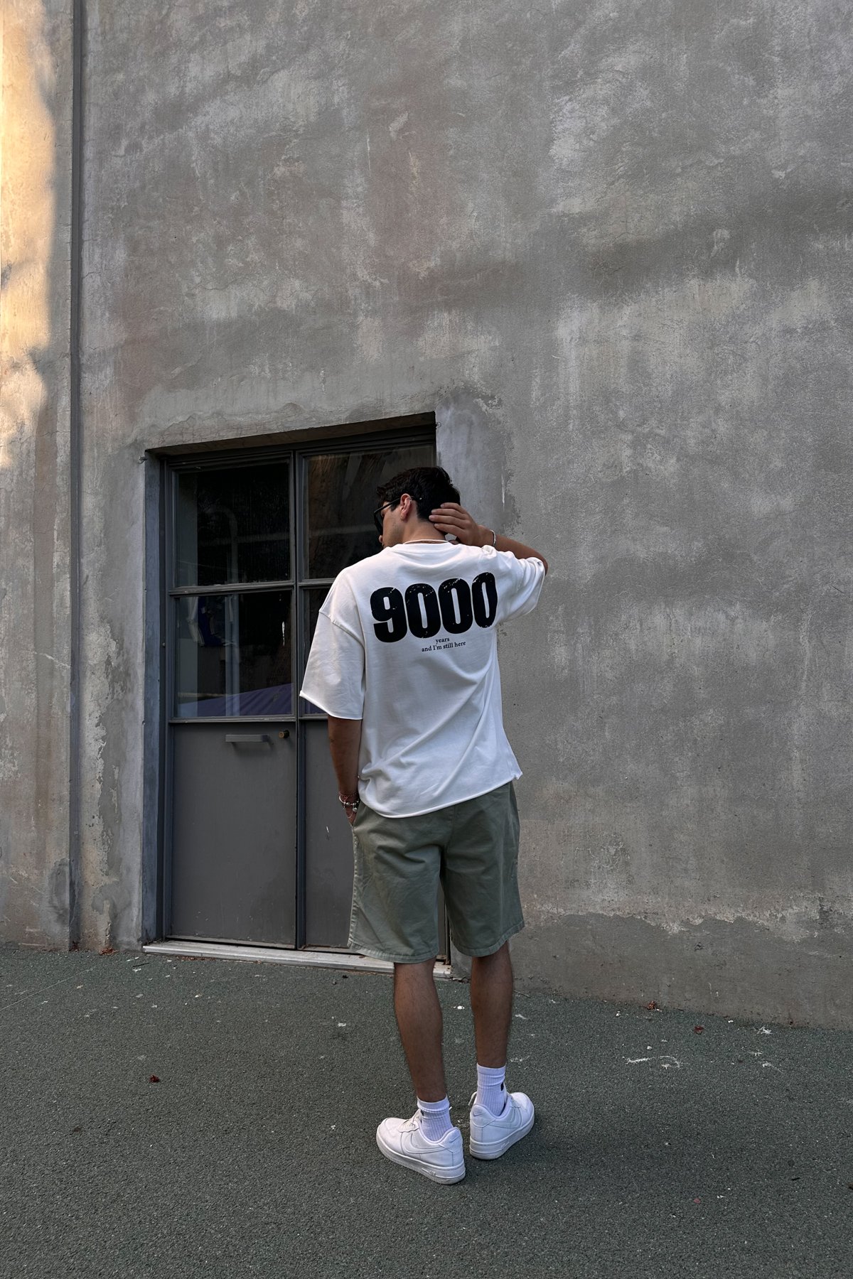 9000 Baskılı Oversize Tshirt