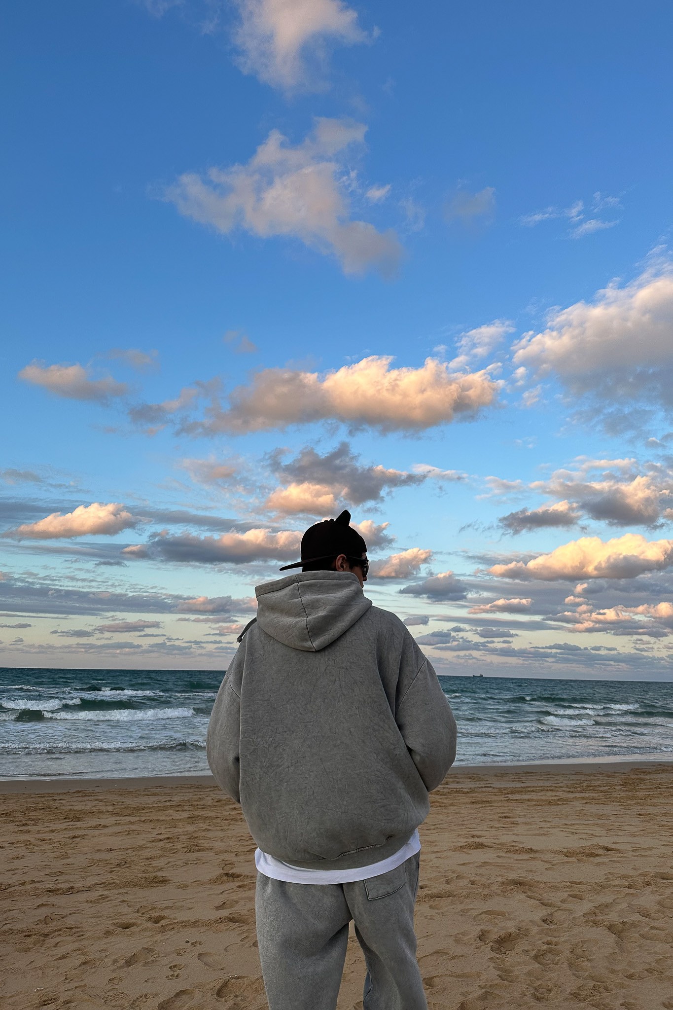 Comfy Açık Gri Oversize Eşofman Takımı