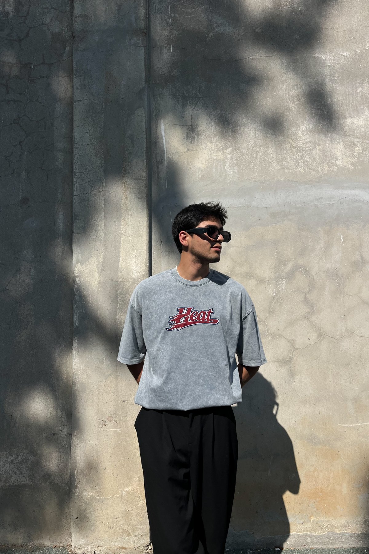 Heat Yıkamalı Oversize Tshirt