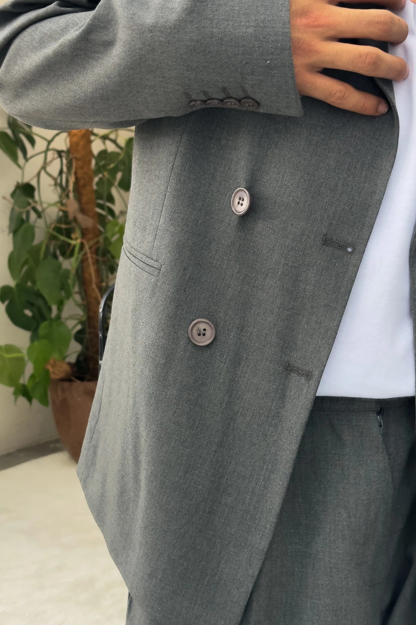 CQ Classic Gri Kumaş Pantolon
