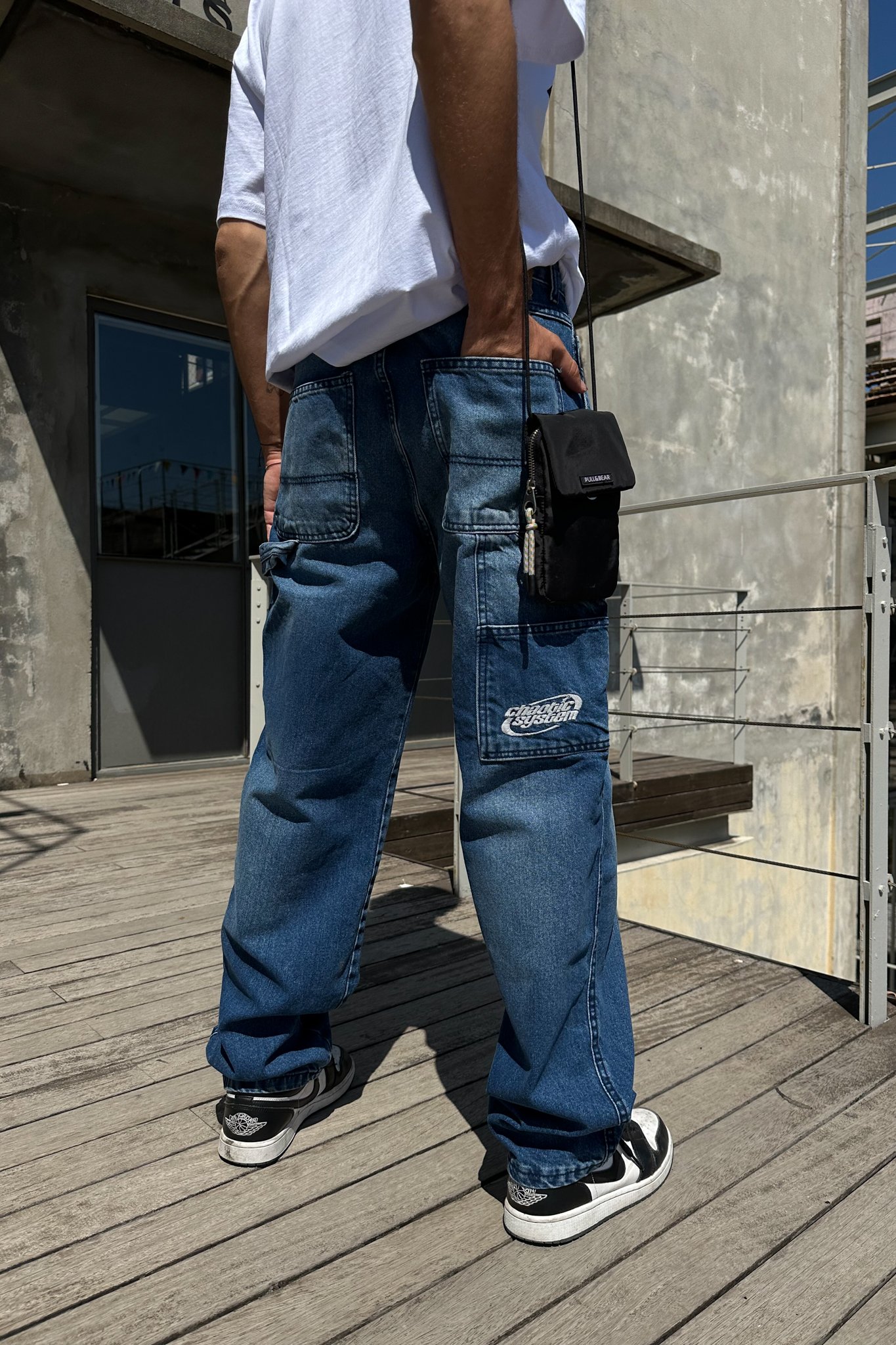 Chaotic Koyu Mavi Baggy Jean Pantolon