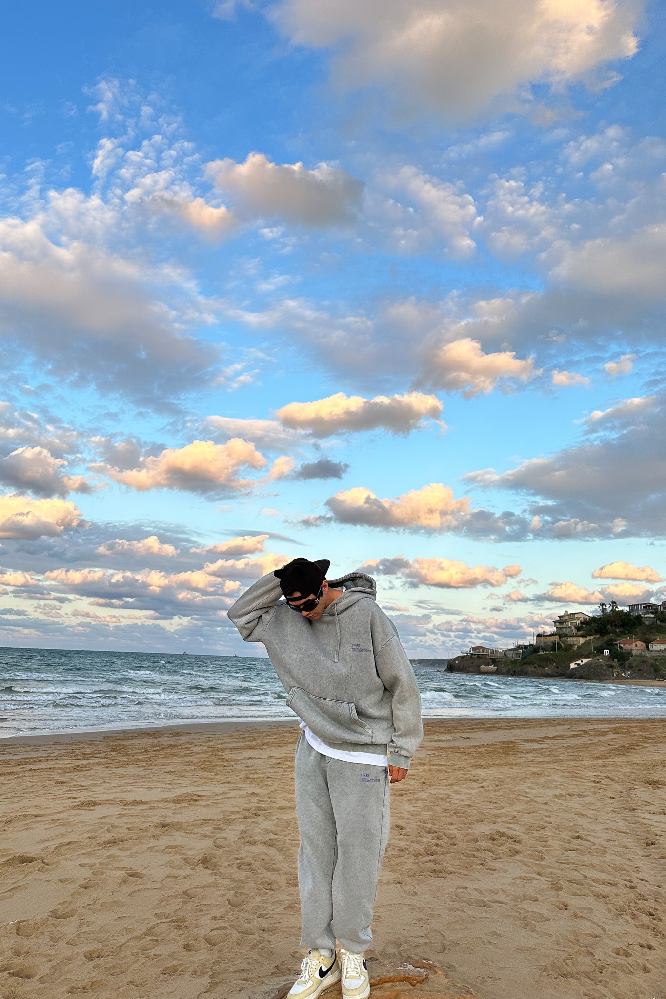 Comfy Açık Gri Oversize Eşofman Takımı