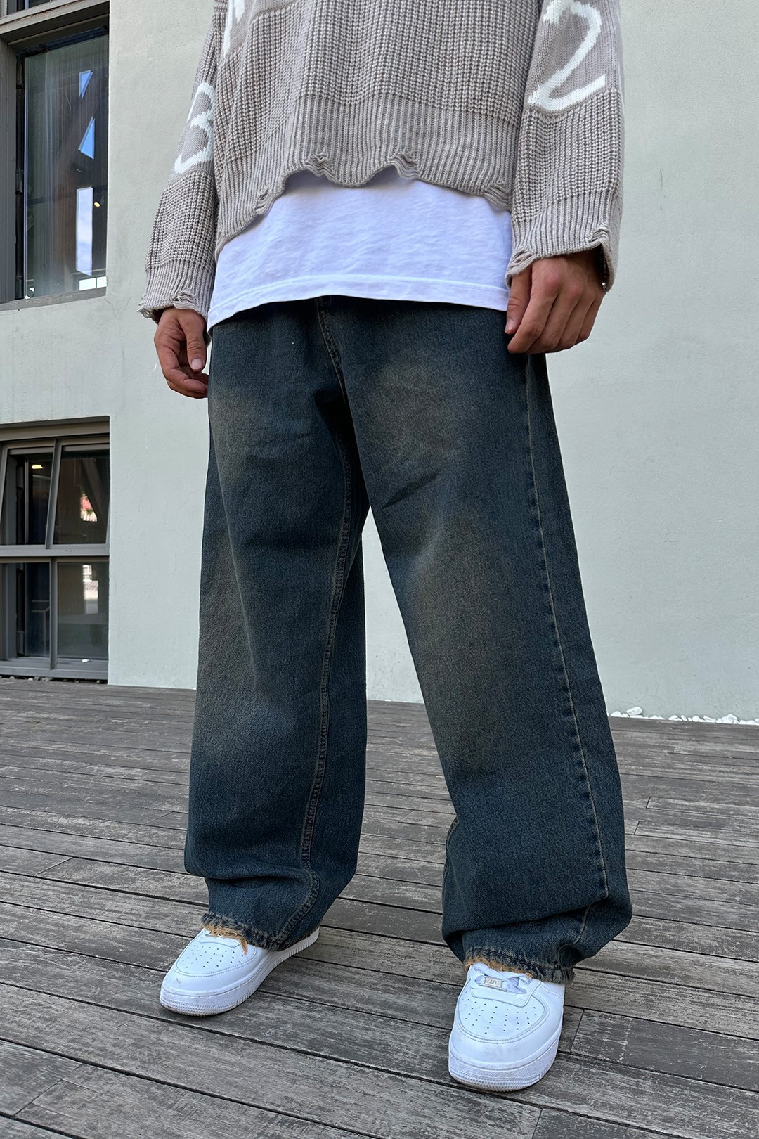 Line Asit Rengi Baggy Jean Pantolon