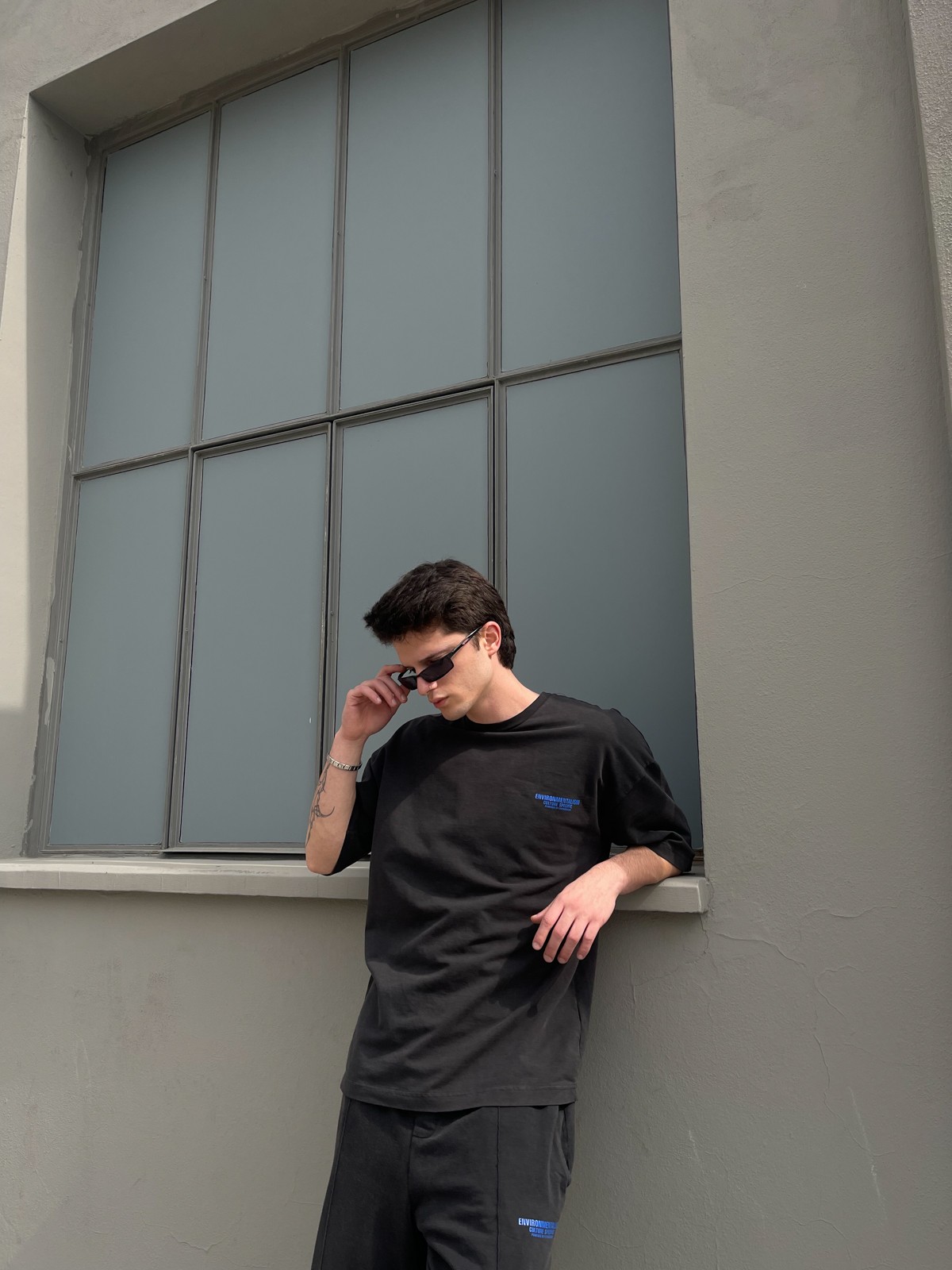 Oversize Yıkamalı Eşofman Takımı