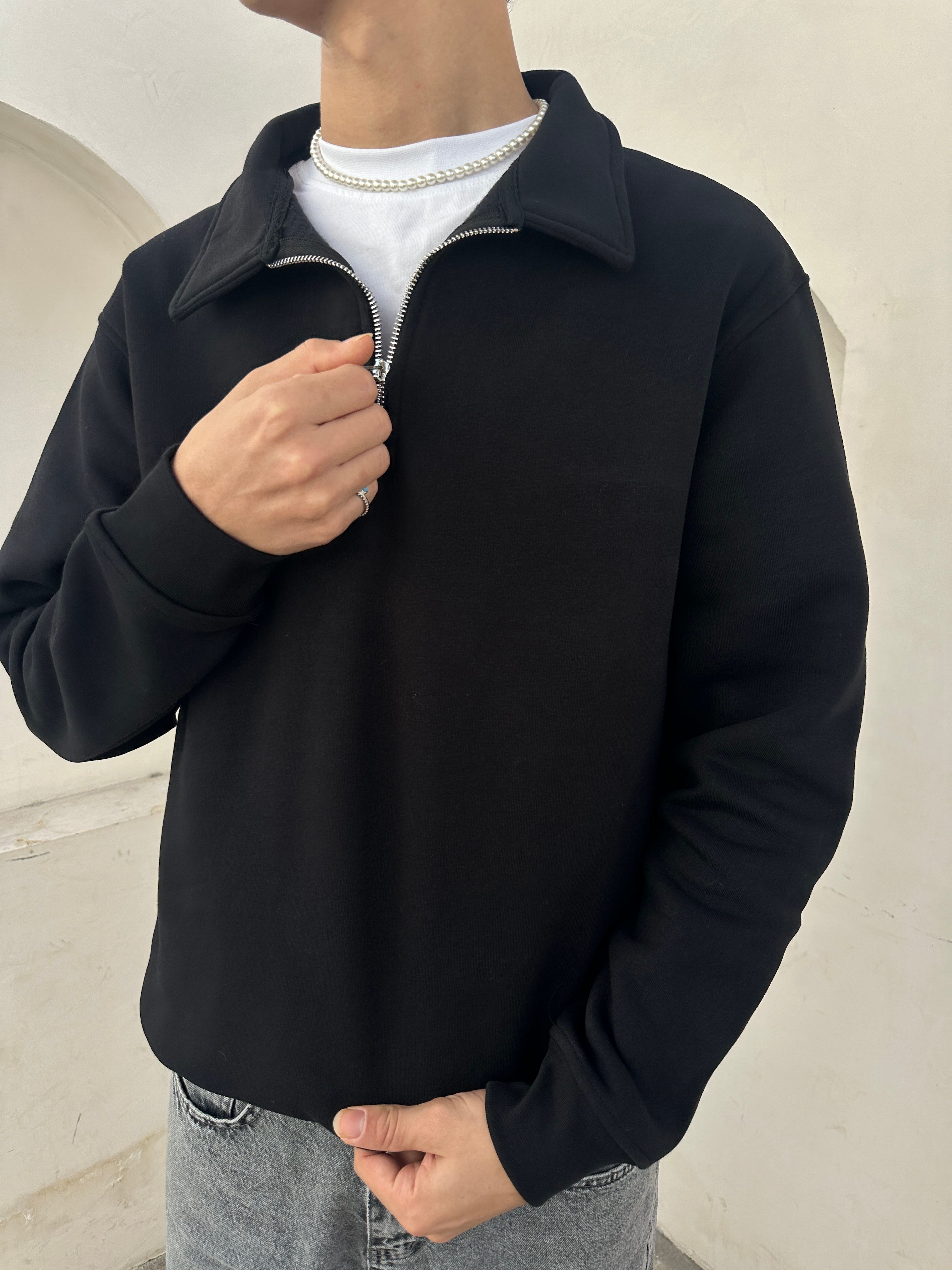 Fermuar Yaka Sweat