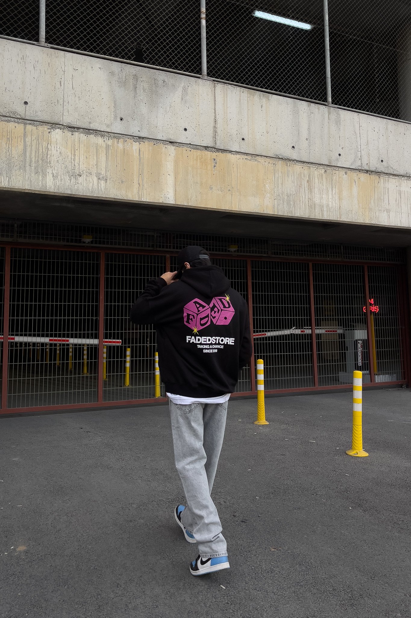 Faded Store Siyah Oversize Sweatshirt