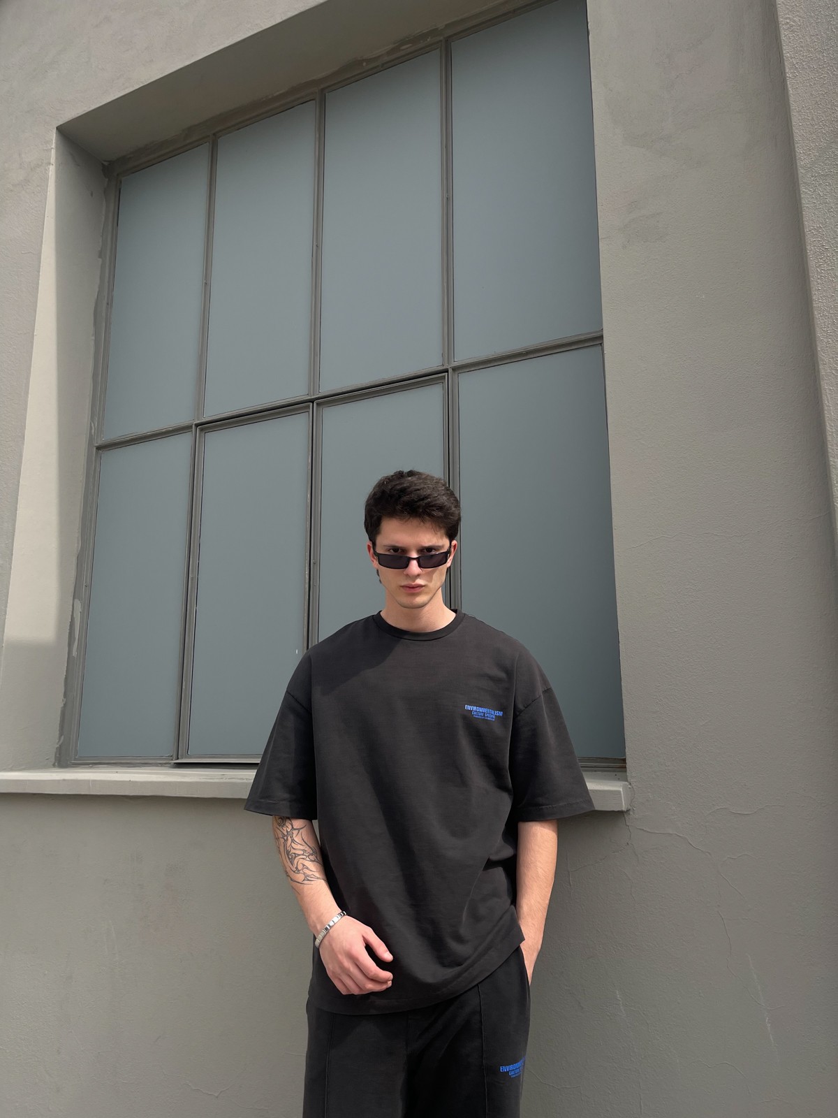 Oversize Yıkamalı Eşofman Takımı