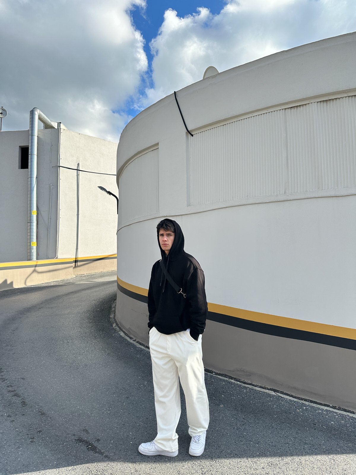 Basic Hoddie Sweatshirt - Siyah