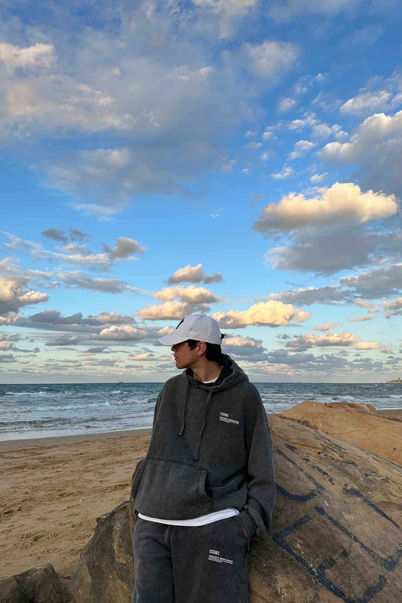 Comfy Füme Oversize Eşofman Takımı