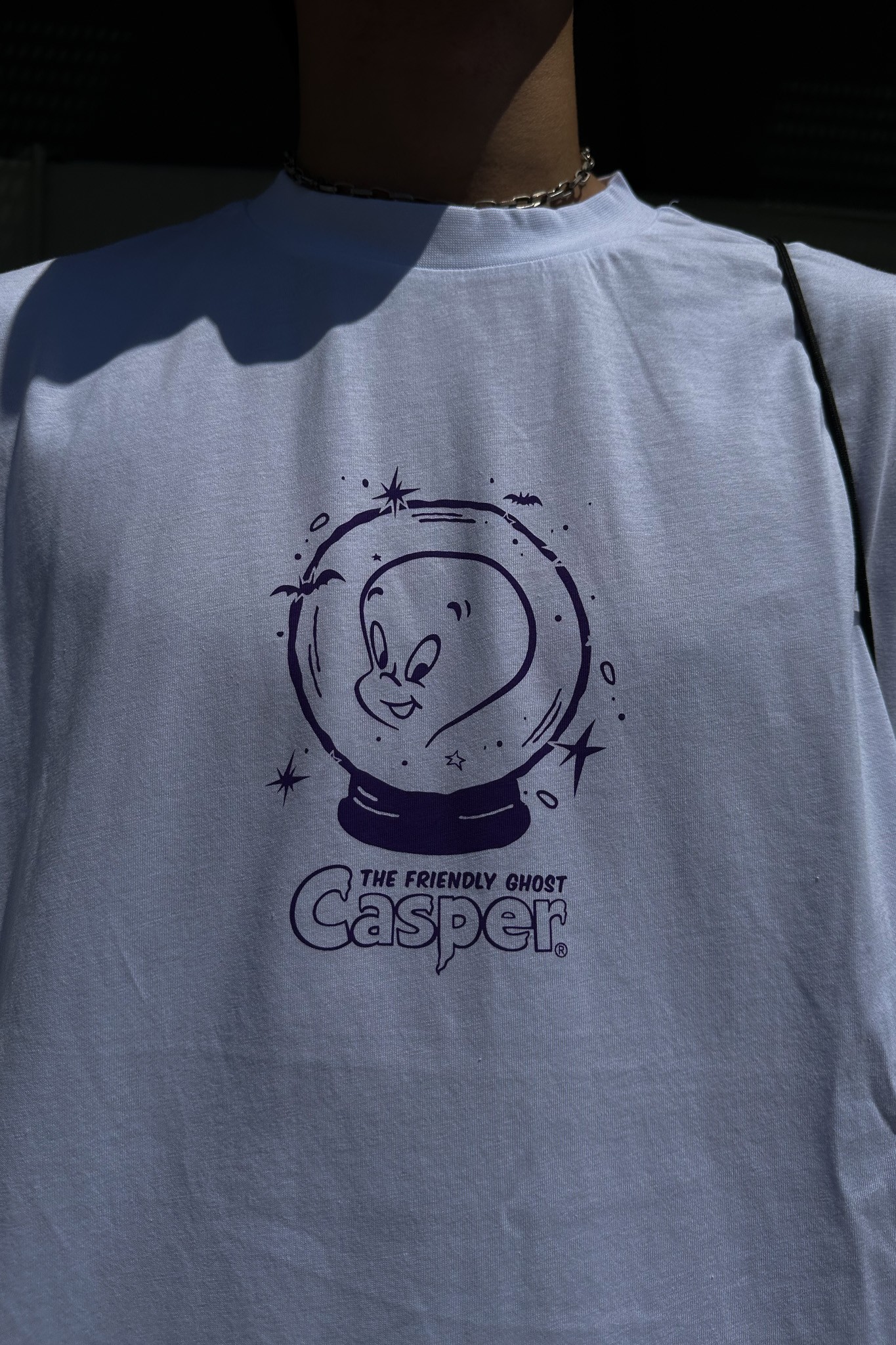 Casper Baskılı Beyaz T-Shirt