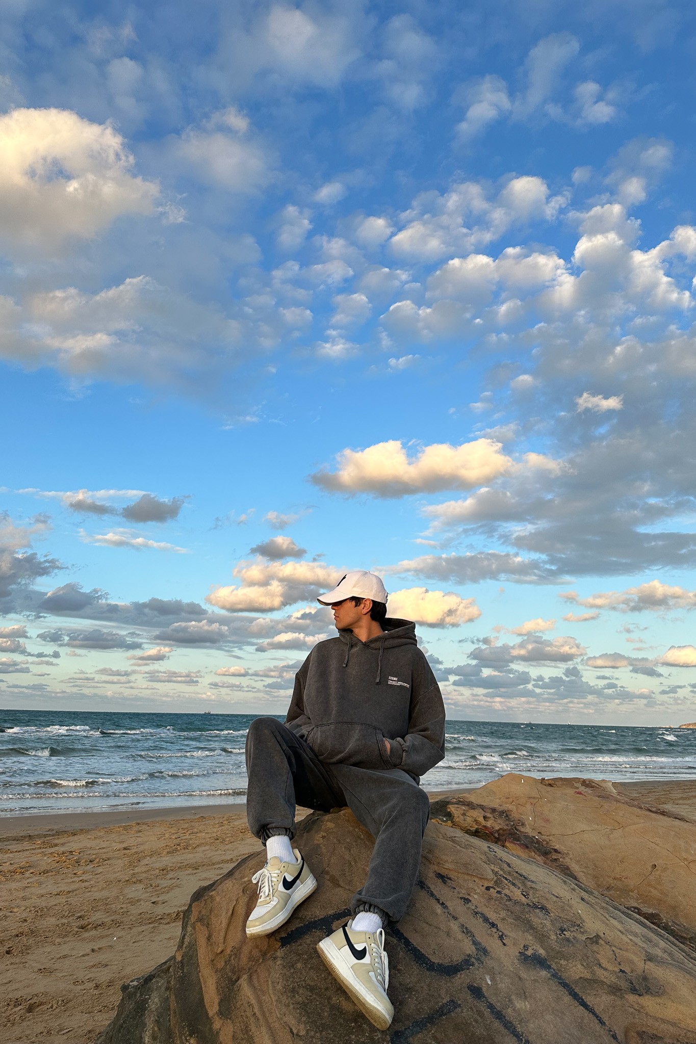 Comfy Füme Oversize Eşofman Takımı