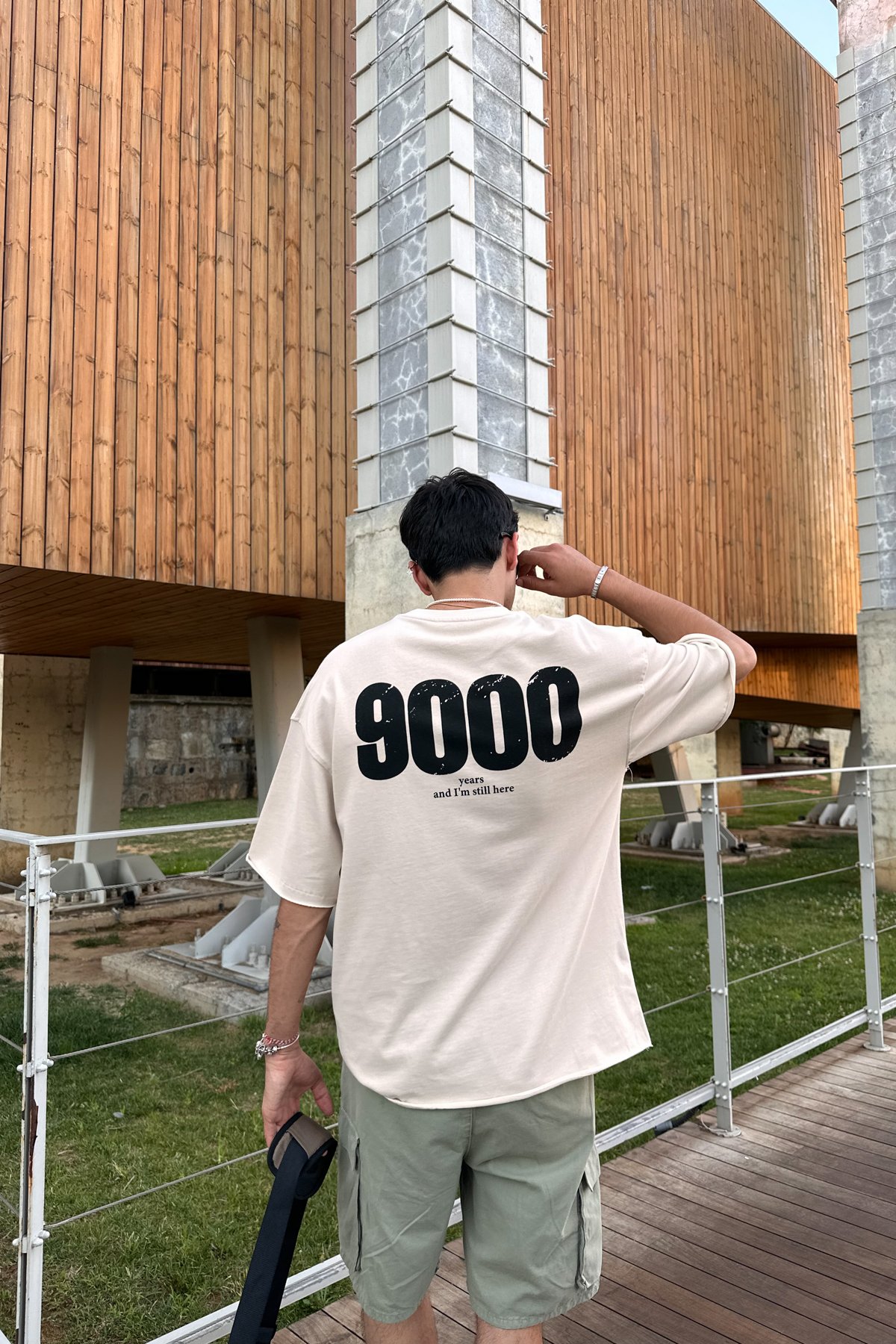 9000 Baskılı Oversize Tshirt