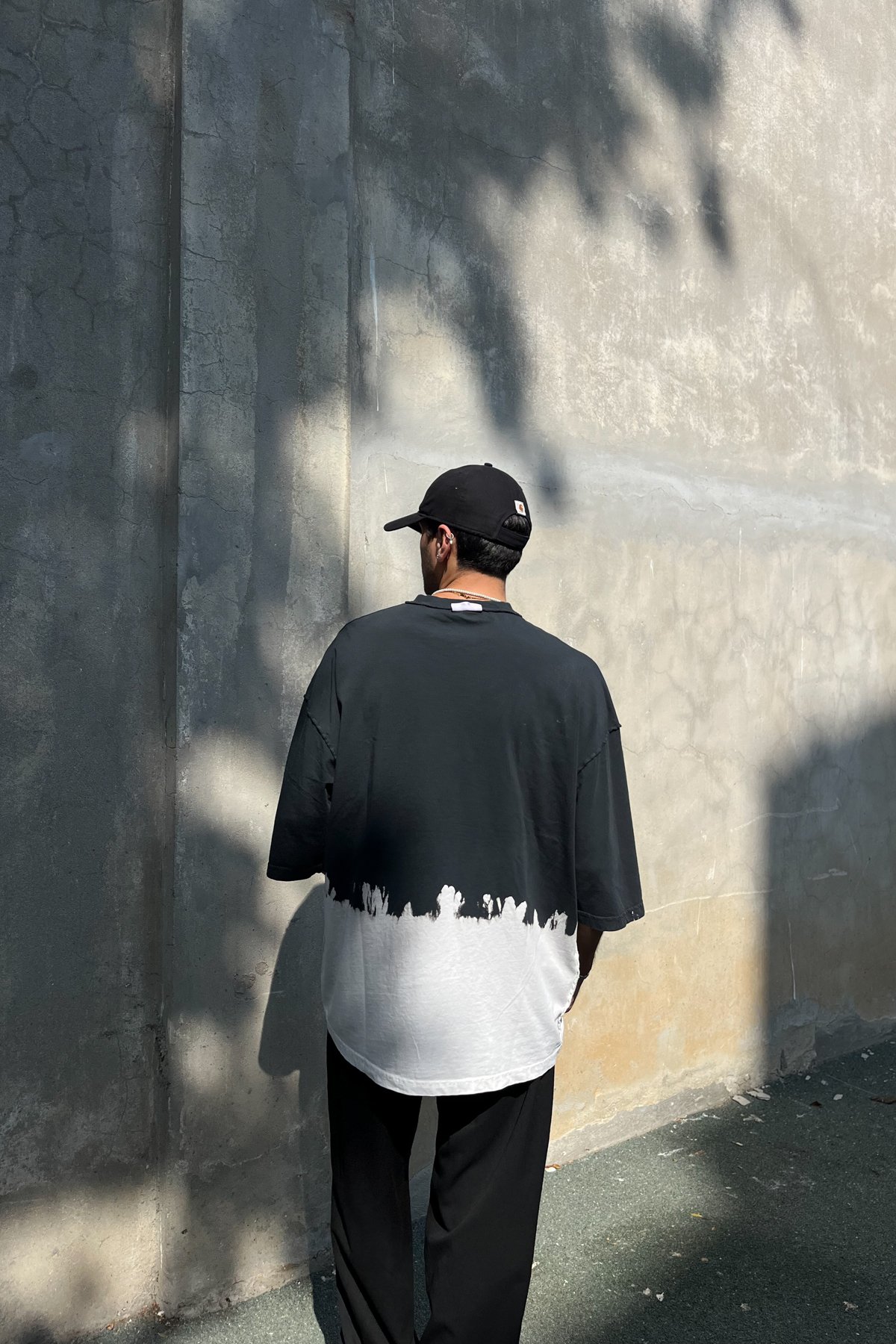 Renk Geçişli Çift Taraflı Oversize Tshirt