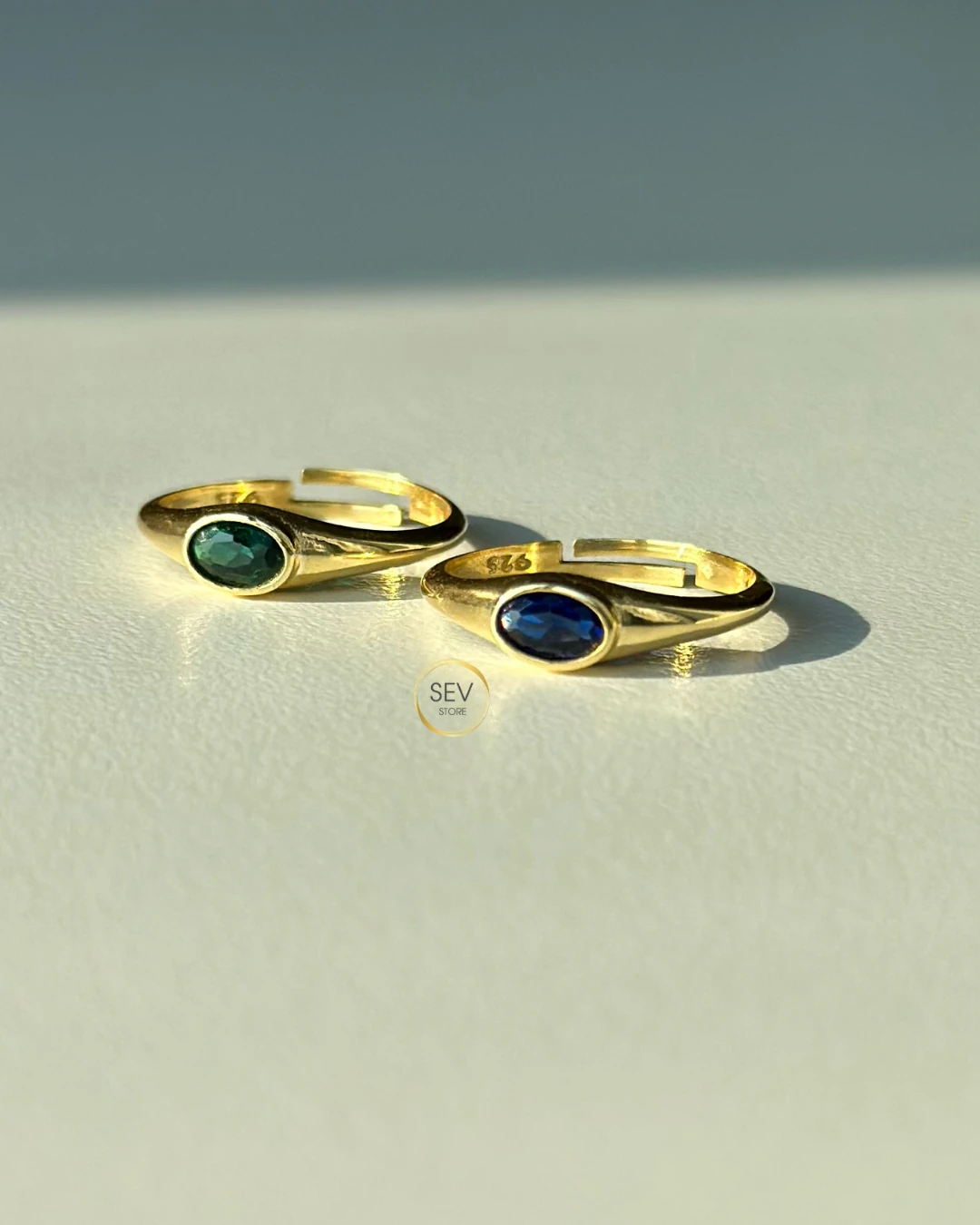 925 Gümüş | Tek Taş Vintage Yüzük Yüzük