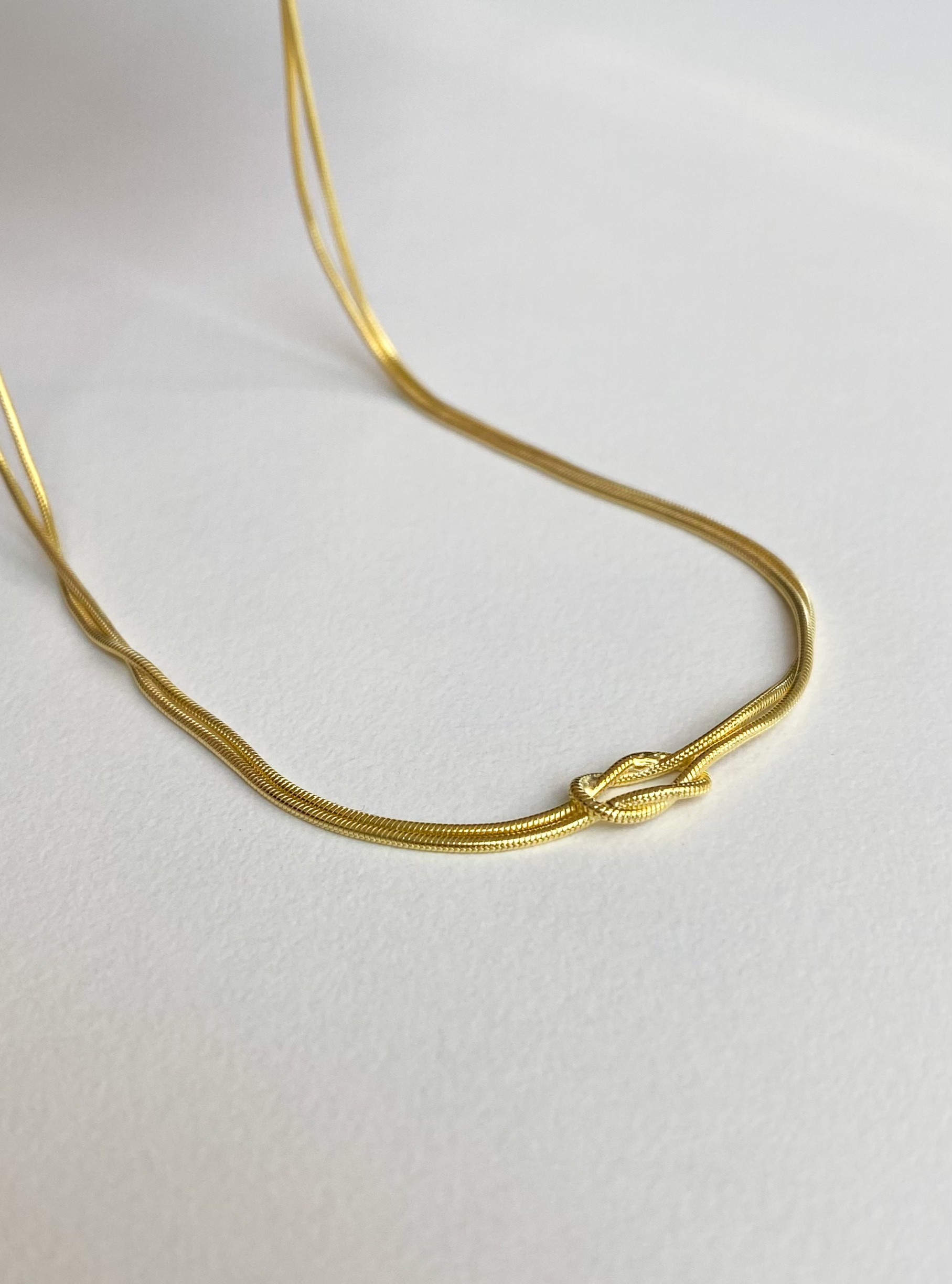 925 Gümüş | Düğüm Choker Kolye