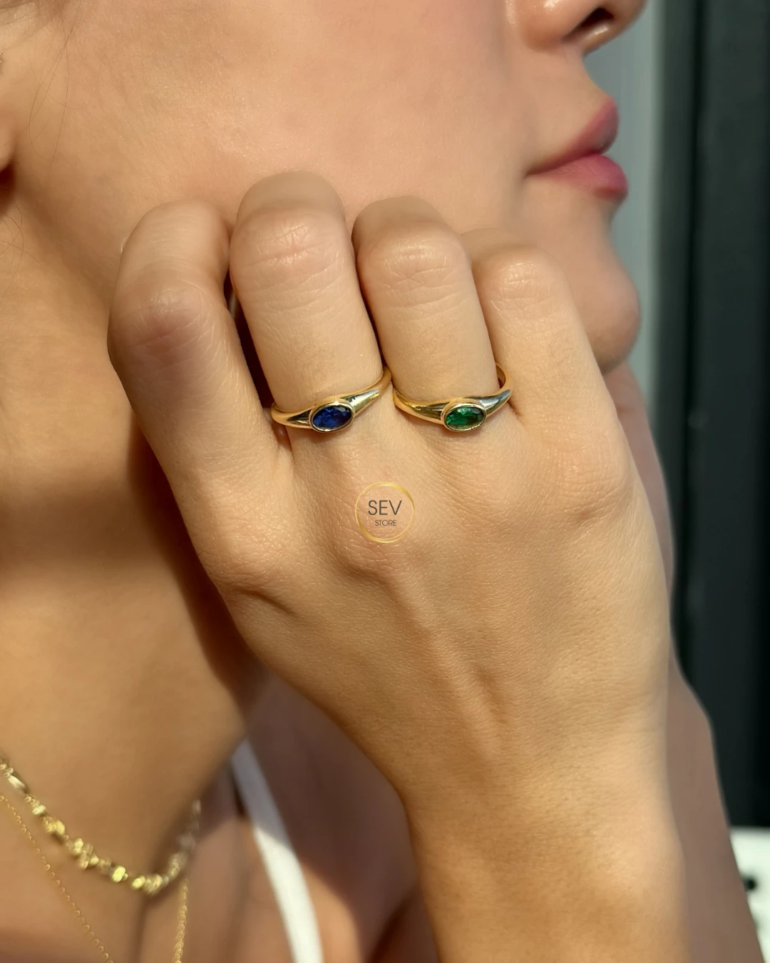 925 Gümüş | Tek Taş Vintage Yüzük Yüzük