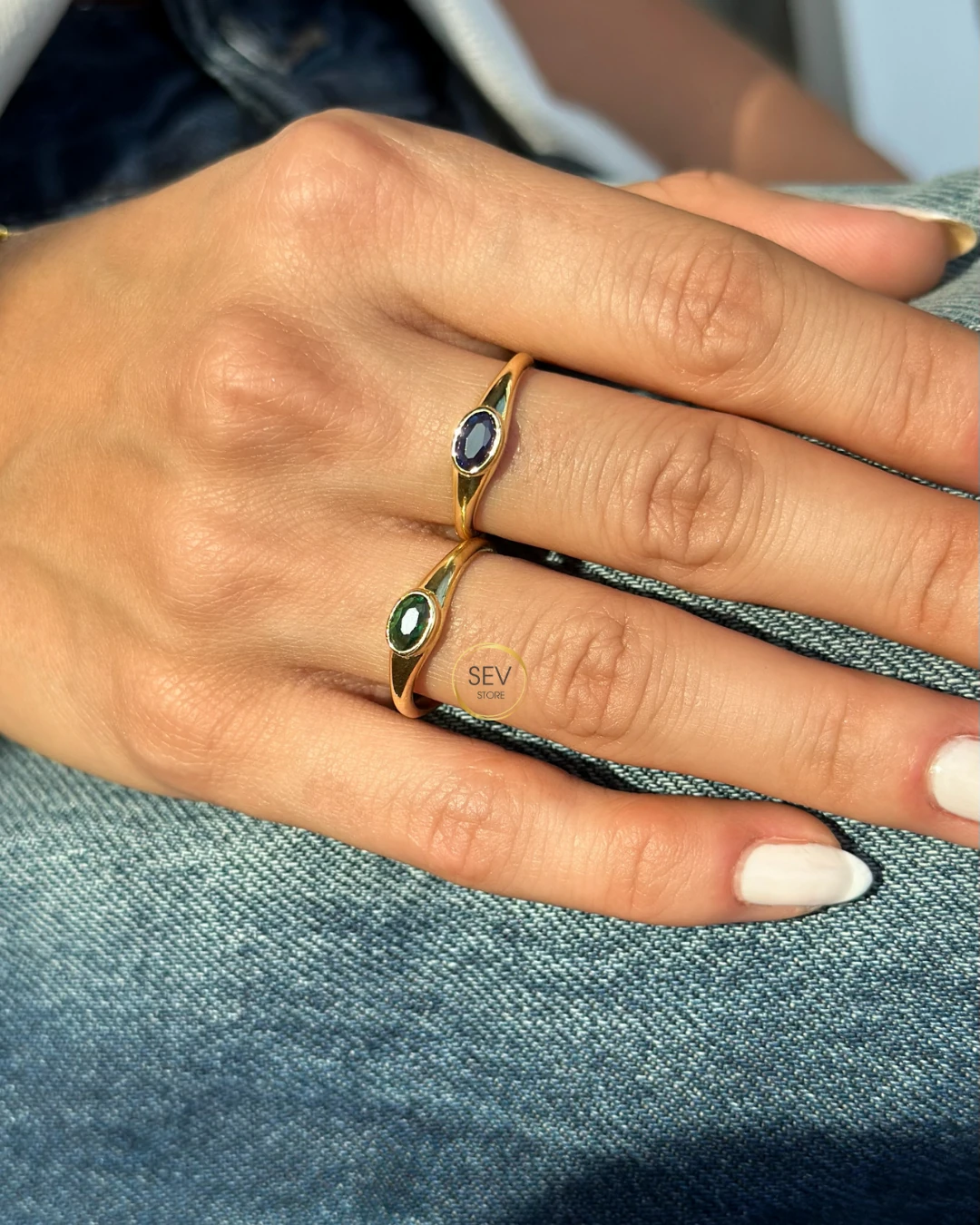 925 Gümüş | Tek Taş Vintage Yüzük Yüzük