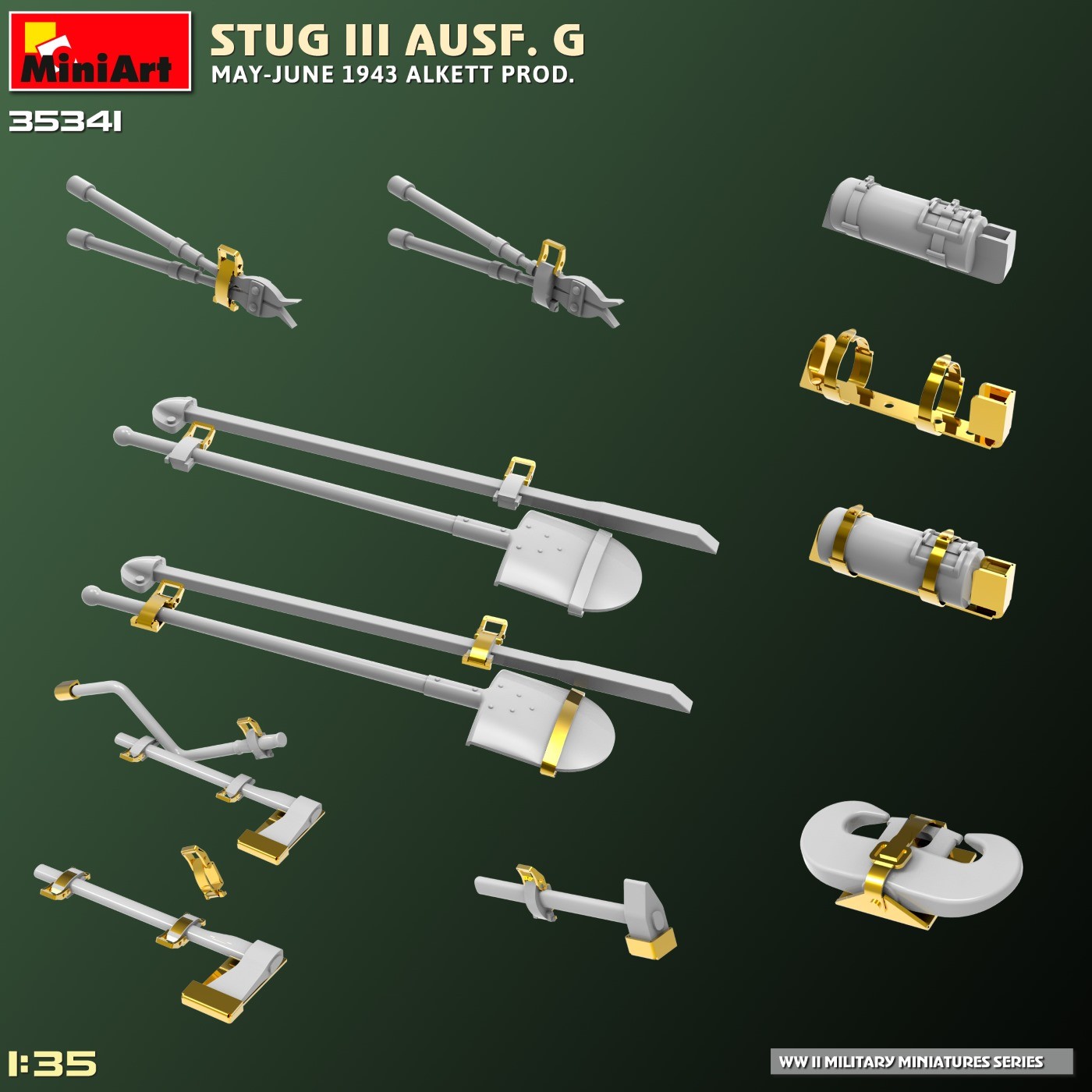 MiniArt 1:35 StuG III Ausf. G Mayıs-Haz. 1943 Alkett Prod.