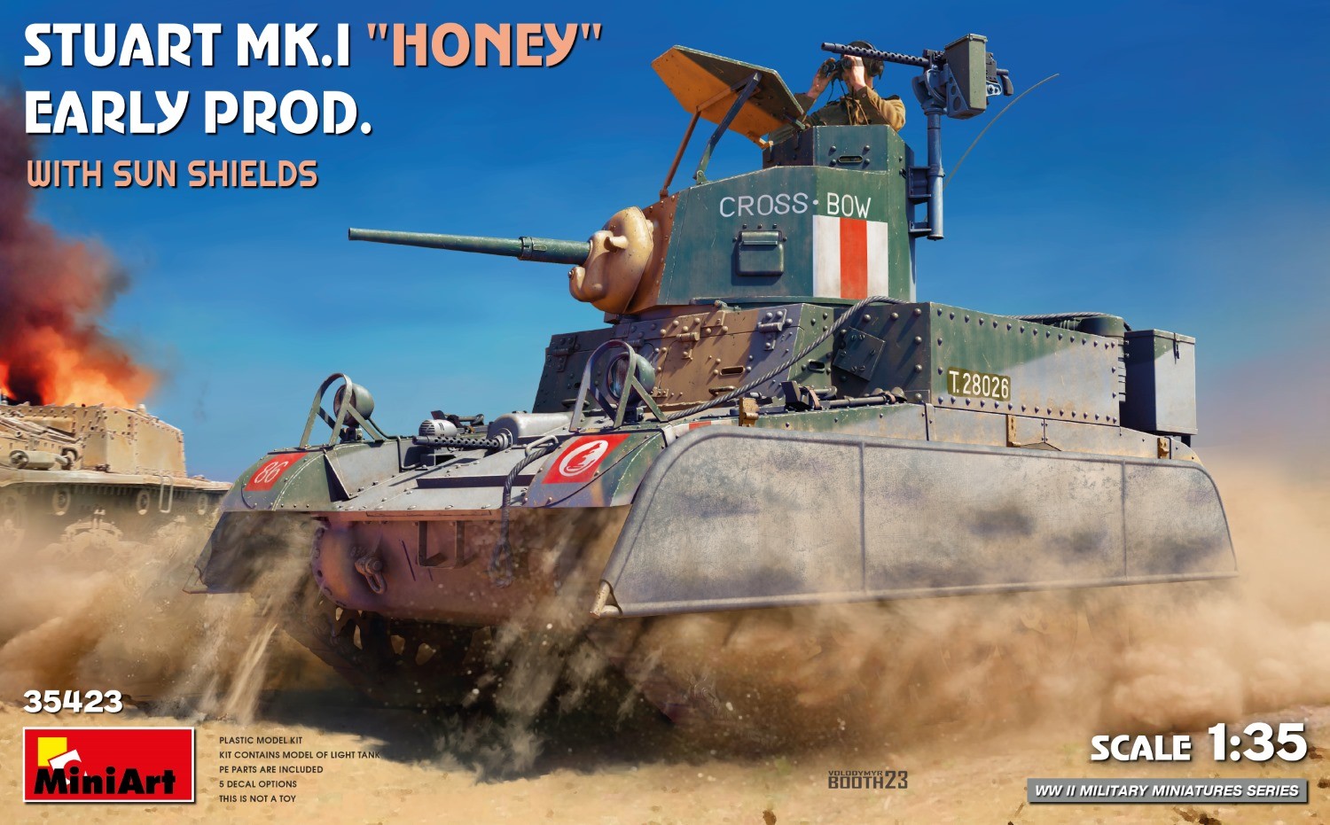 MiniArt 35423 1:35 Stuart Mk.I "Honey" Tank Maketi
