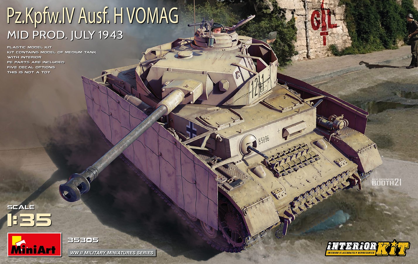 MiniArt 35305 1:35 Pz. Kpfw. IV Ausf. H Vomag. Mid Prod. (Temmuz 1943) Interior Kit