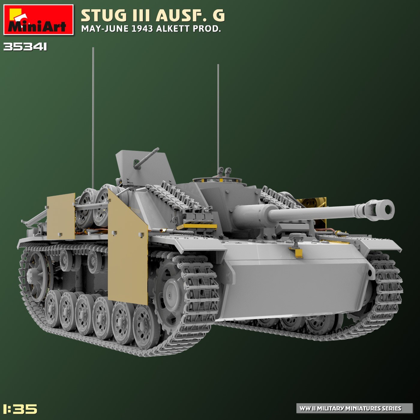 MiniArt 1:35 StuG III Ausf. G Mayıs-Haz. 1943 Alkett Prod.