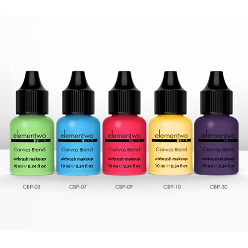 Elementwo Pro Canvas Blend Airbrush Makeup Mat Boya Kiti 5x10ml.