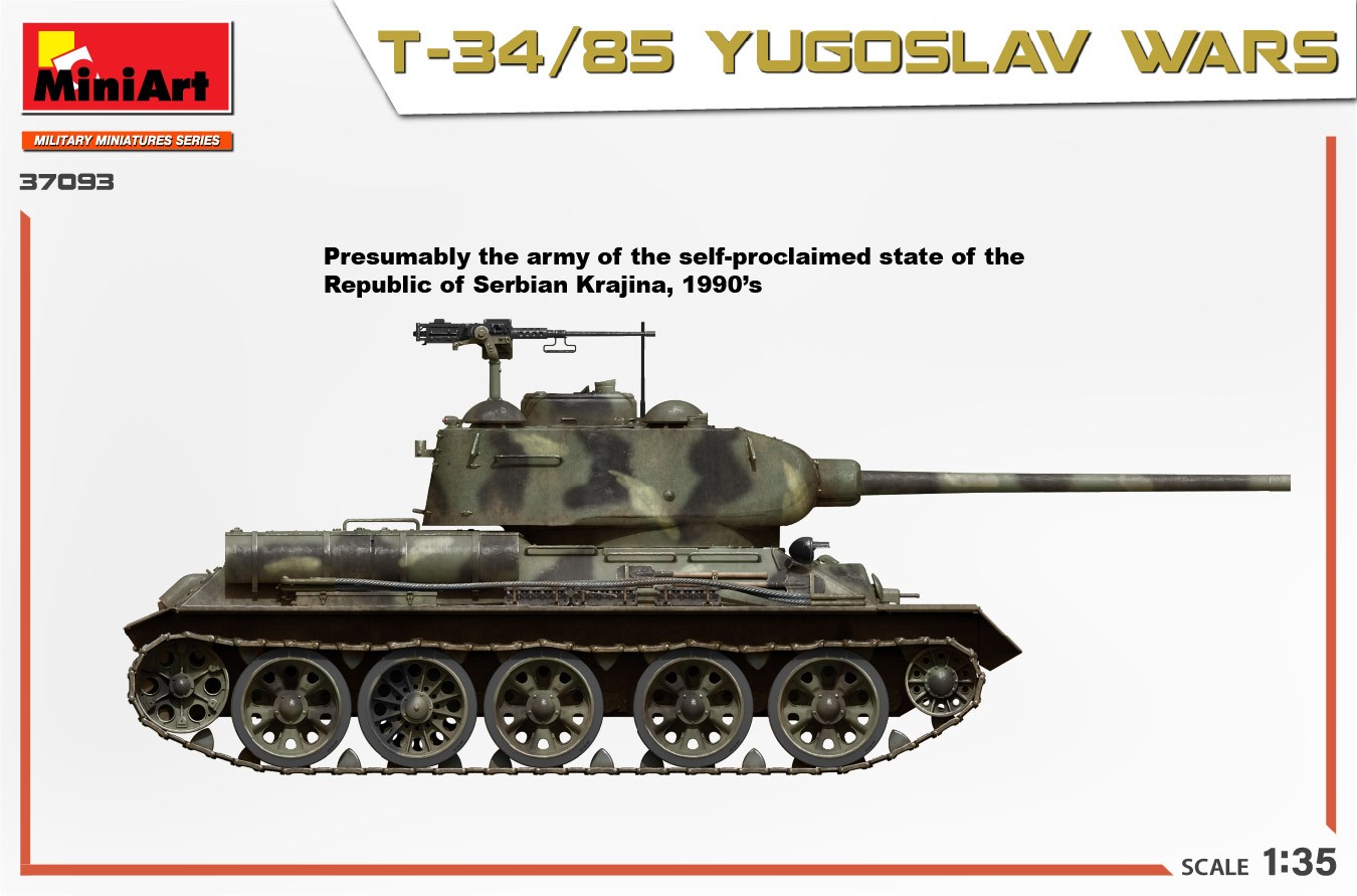 MiniArt 37093 1:35 T-34/85 Yugoslav Savaşları