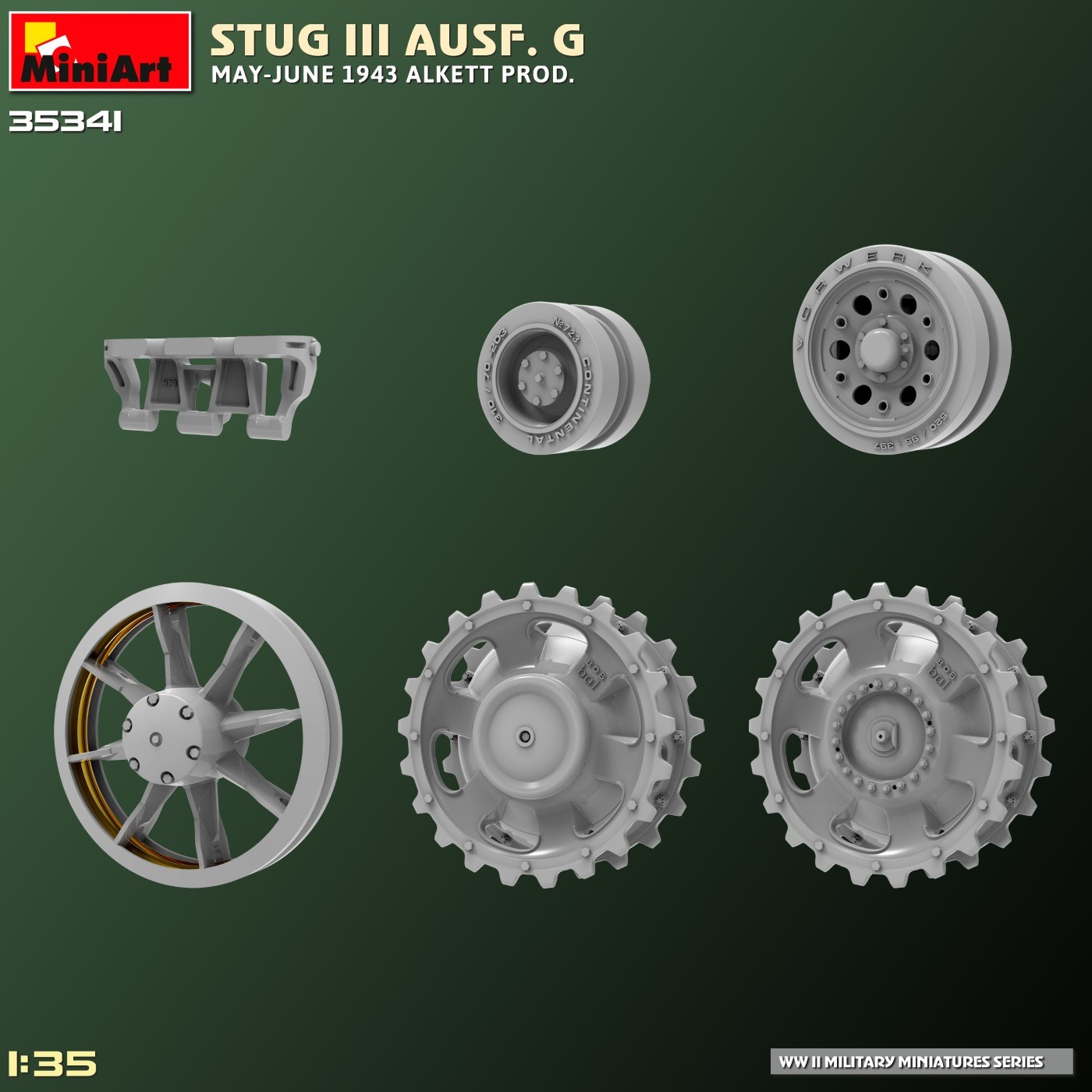MiniArt 1:35 StuG III Ausf. G Mayıs-Haz. 1943 Alkett Prod.