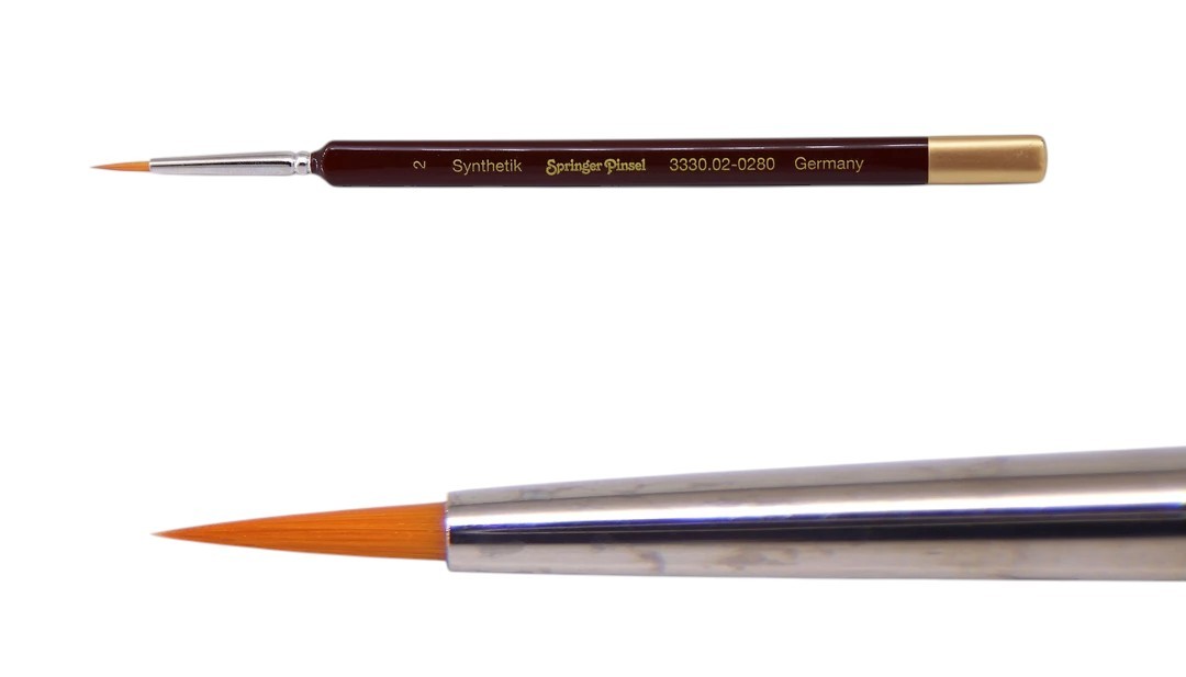 Springer Pinsel Üçgensi Künstler-Aquarellpinsel Sentetik Fırça 02