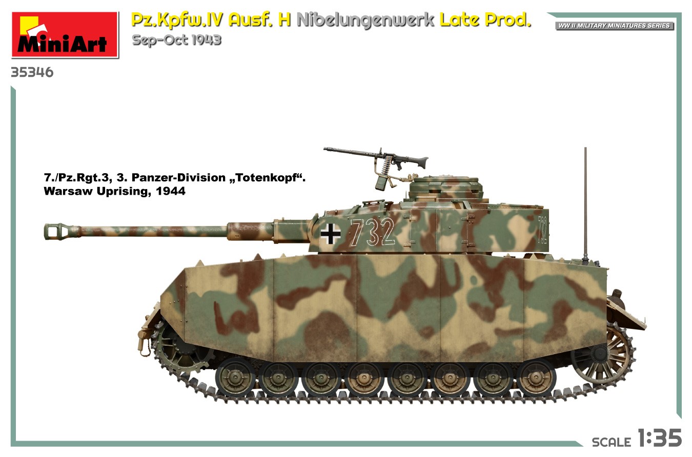 MiniArt 35346 1:35 Pz.Kpfw.IV Ausf. H Nibelungenwerk Late Prod. (Sep-Oct 1943)