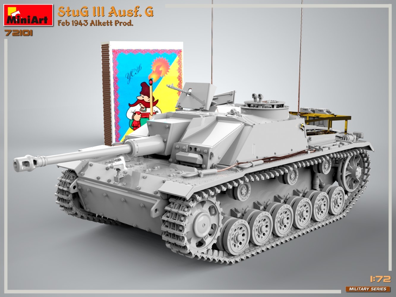 MiniArt 72101 1:72 1:72 StuG III Ausf. G Şubat 1943 Üretimi