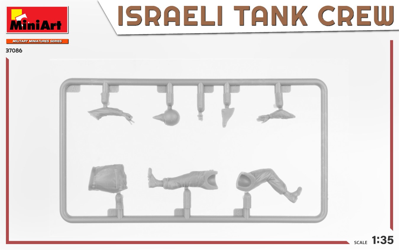 MiniArt 37086 1:35 İsrail Tank Mürettebatı Yom Kippur Savaşı