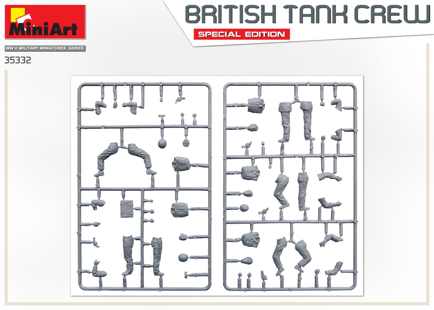 MiniArt 35332 1:35 İngiliz Tank Mürettebatı. Özel Üretim