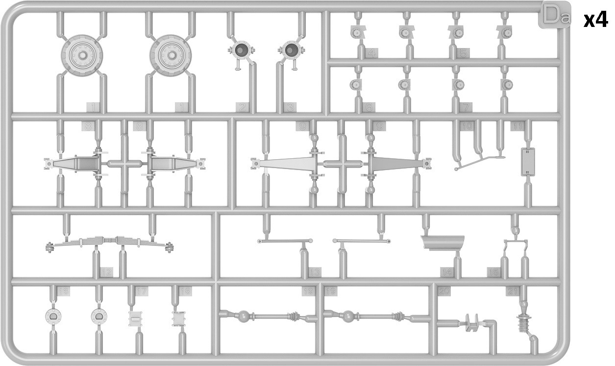 MiniArt 35431 1:35 Sd.Kfz.234/3 2cm Schwebelafette 38 ile
