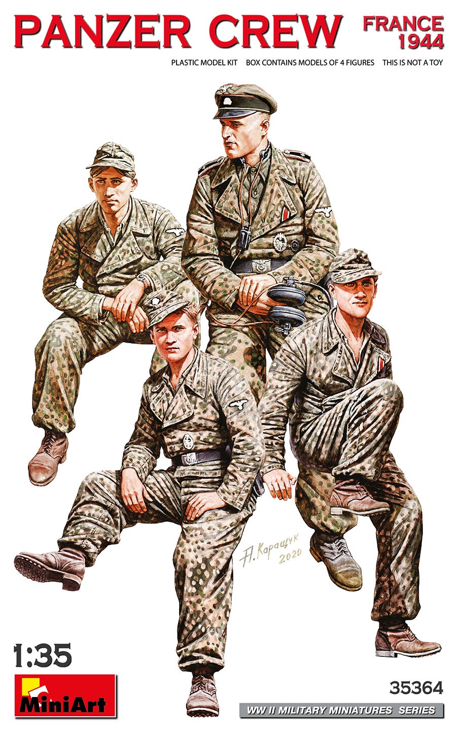MiniArt 35364 1:35 Panzer Mürettebatı. Fransa 1944