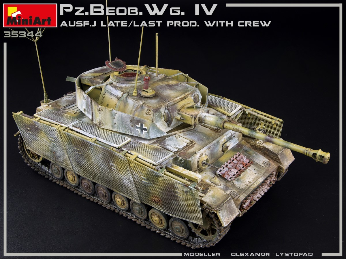 MiniArt 35344 1:35 Pz. Beob. Wg. IV Ausf J Son Üretim & Mürettebat