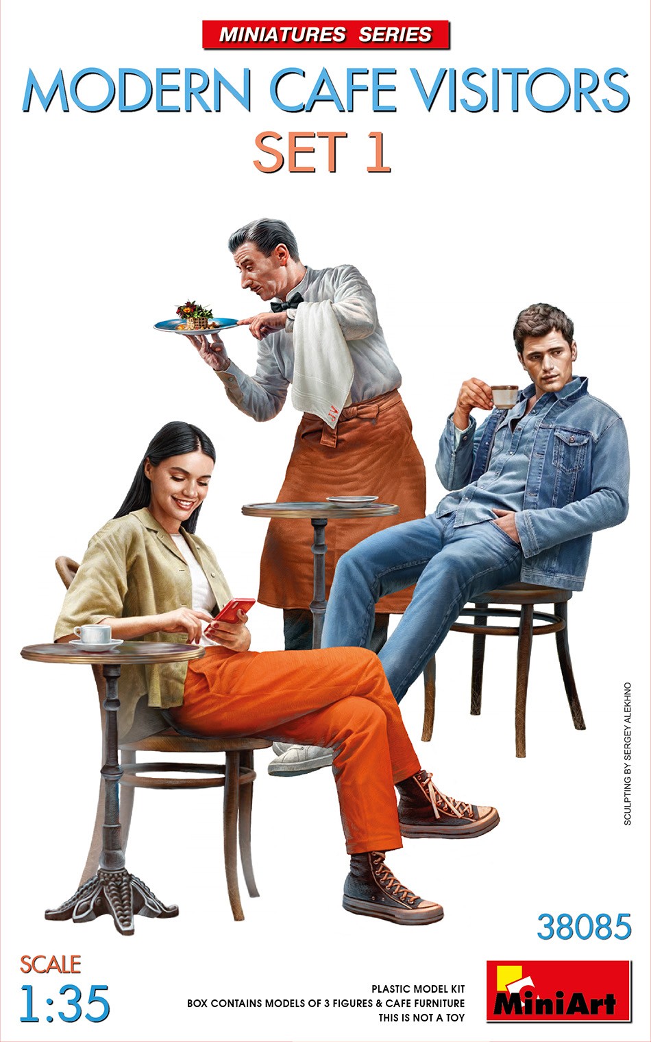 MiniArt 38085 1:35 Modern Kafe Ziyaretçileri Set1