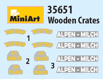 MiniArt 35651 1:35 Ahşap Sandıklar
