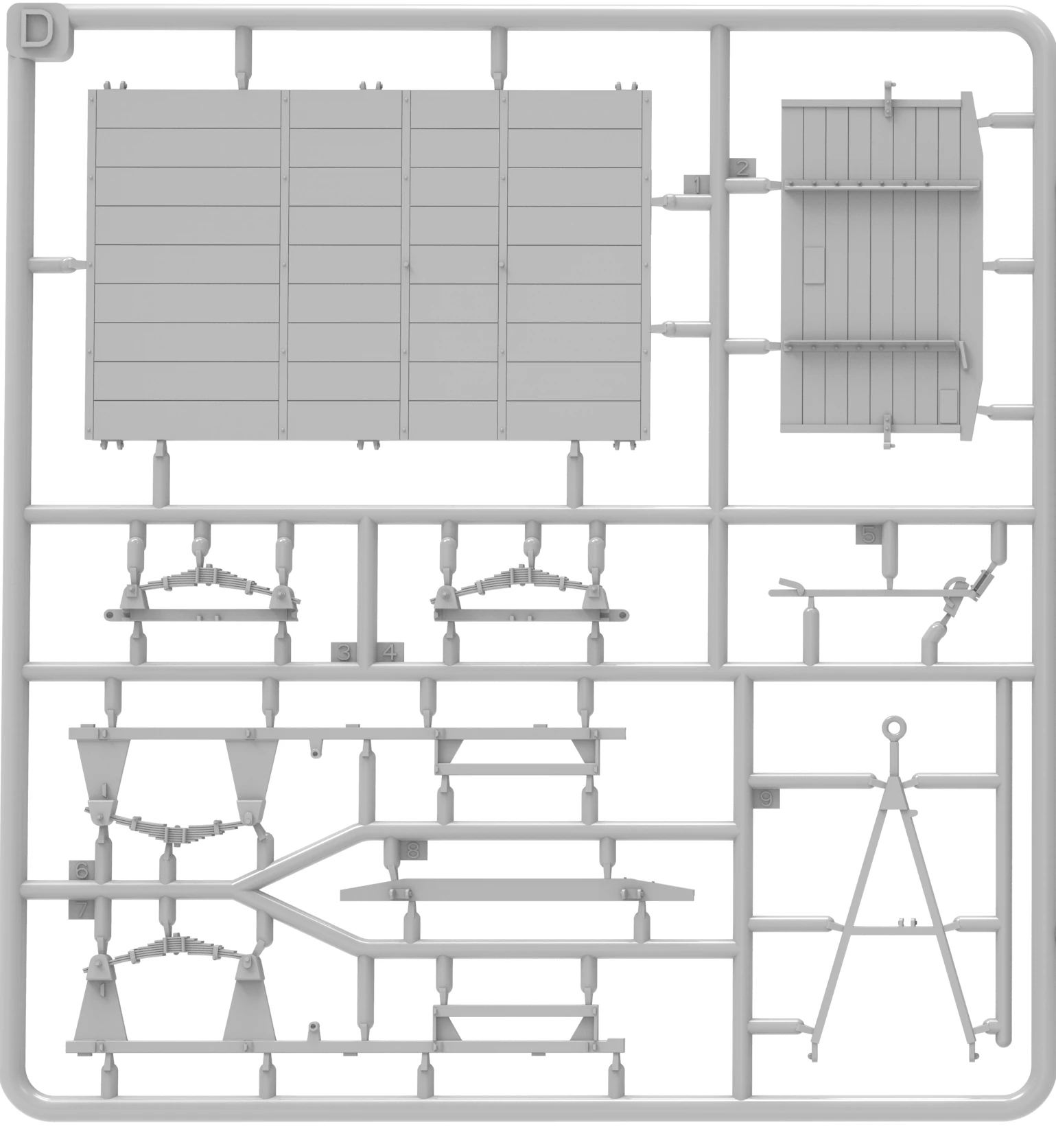 MiniArt 53008 1:35 Alman Traktör Fla-MG 151/20 Drillingslafette Auf. Sd. Anh. Ost Maketi