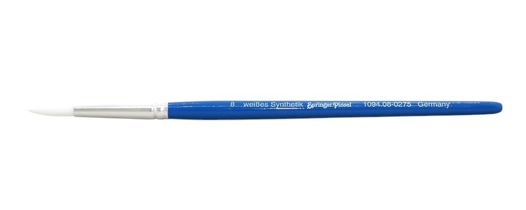Springer Pinsel Hobbypinsel Sentetik Beyaz Kıllı Fırça 08