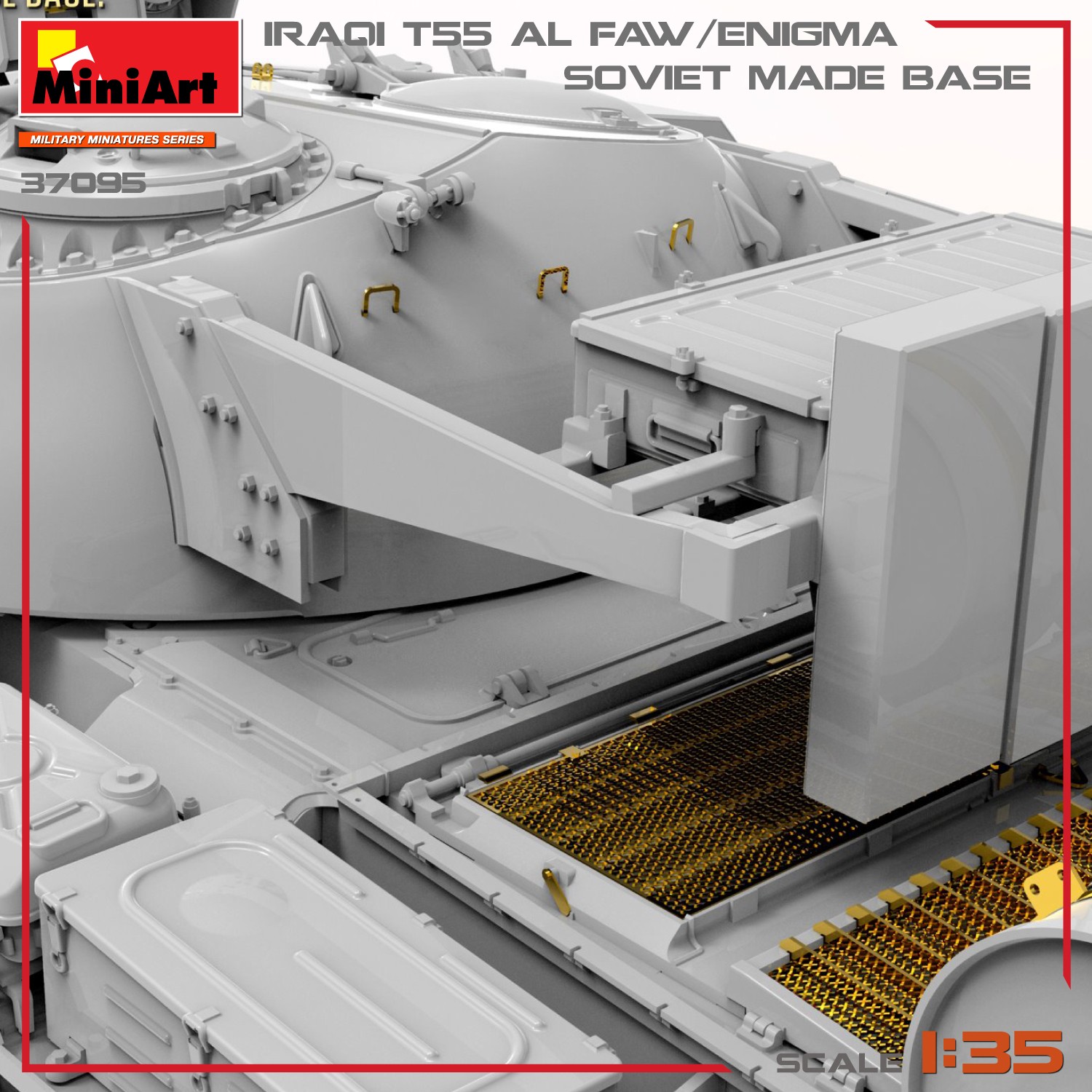 MiniArt 37095 1:35 1:35 Iraklı T-55 Al Faw/Enigma. Sovyet Yapımı Kaide